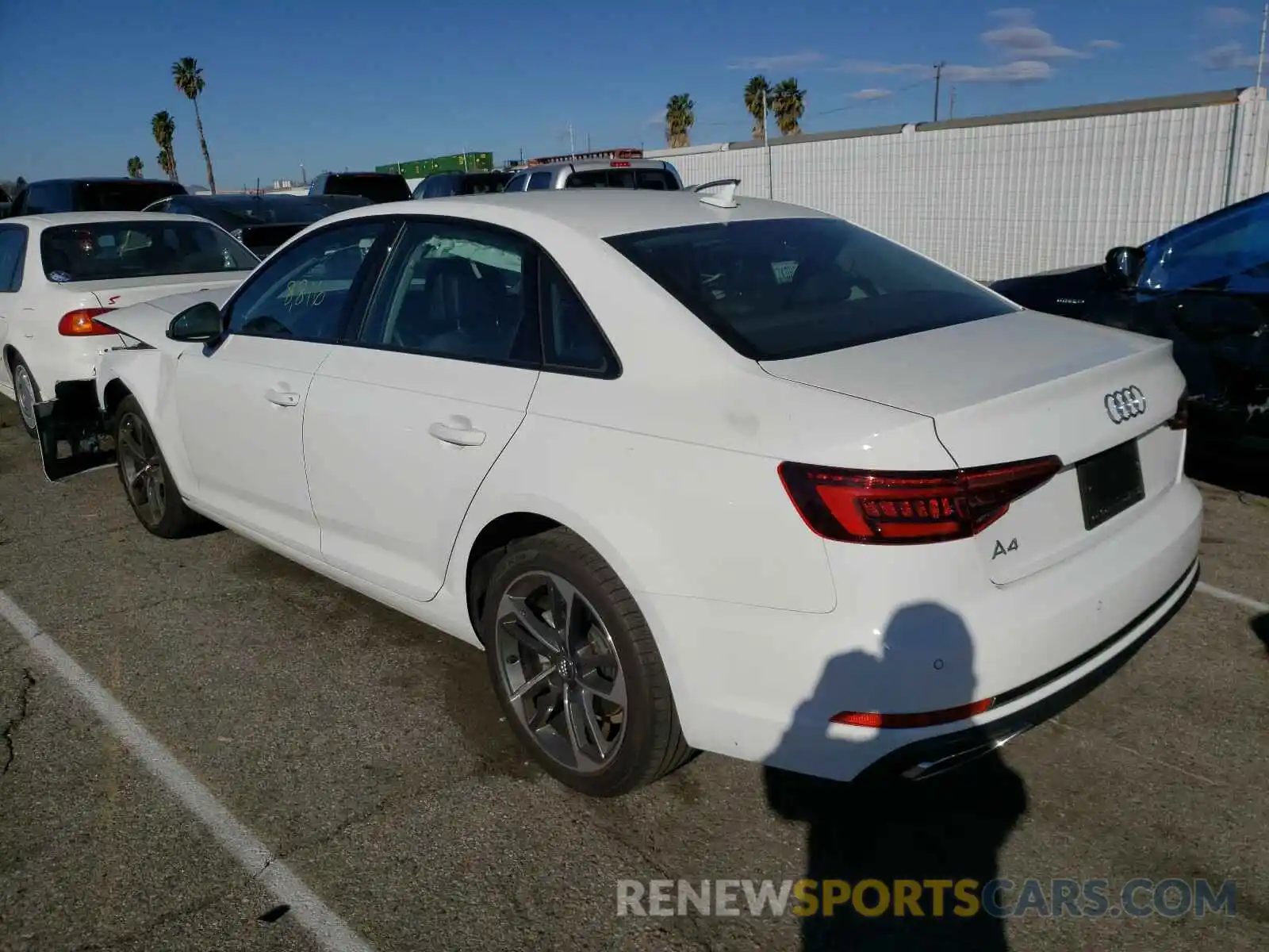 3 Photograph of a damaged car WAUGMAF48KN017019 AUDI A4 2019