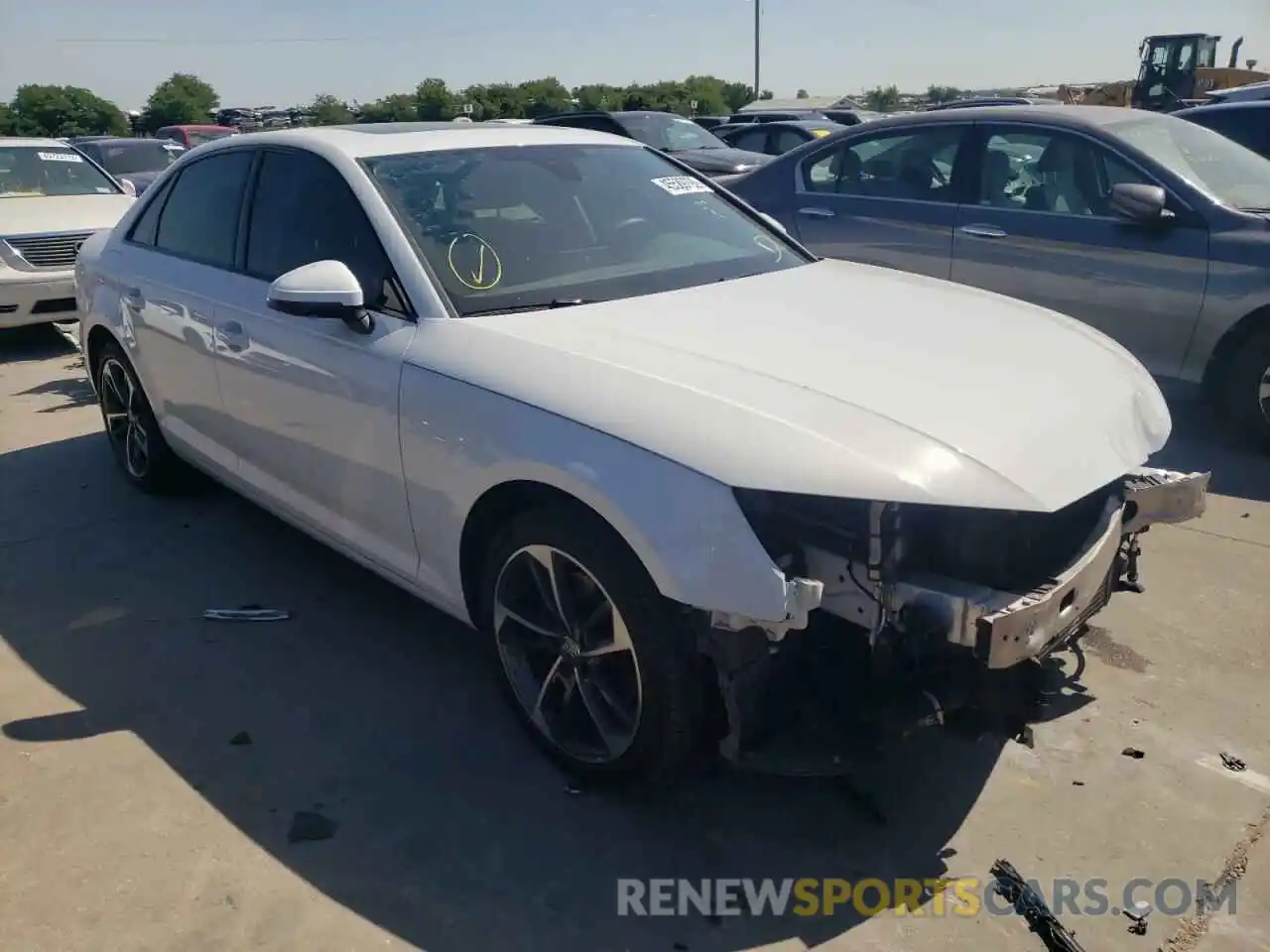 1 Photograph of a damaged car WAUGMAF48KN017098 AUDI A4 2019