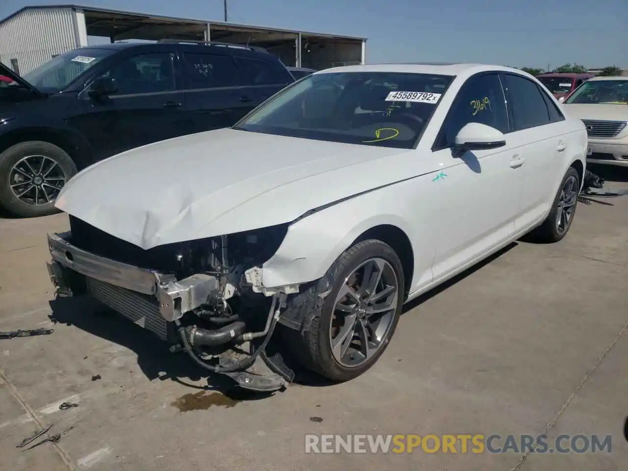 2 Photograph of a damaged car WAUGMAF48KN017098 AUDI A4 2019