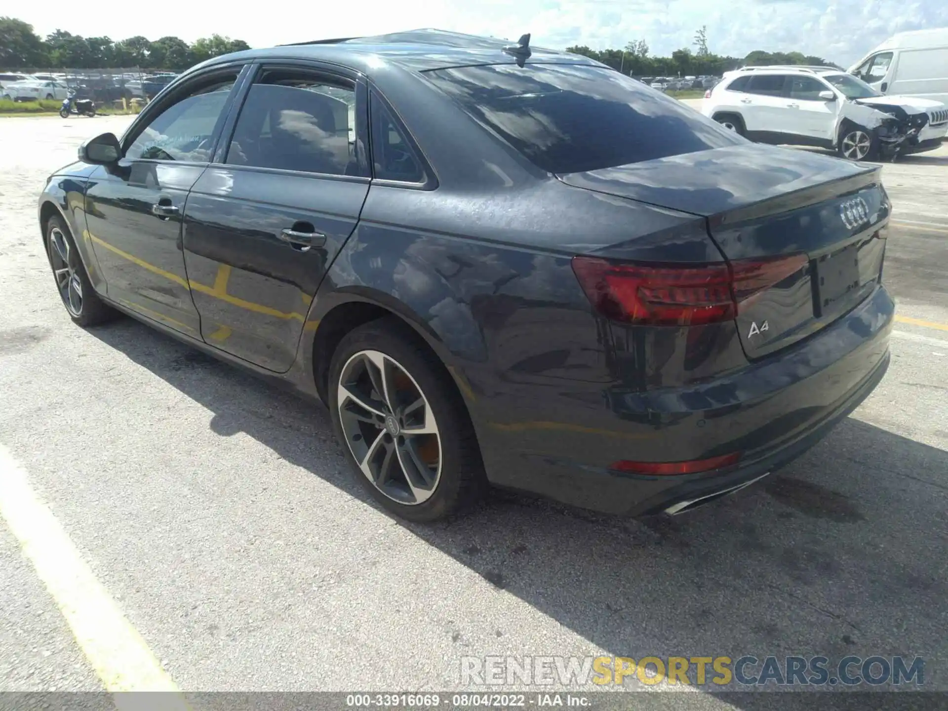 3 Photograph of a damaged car WAUGMAF48KN020440 AUDI A4 2019