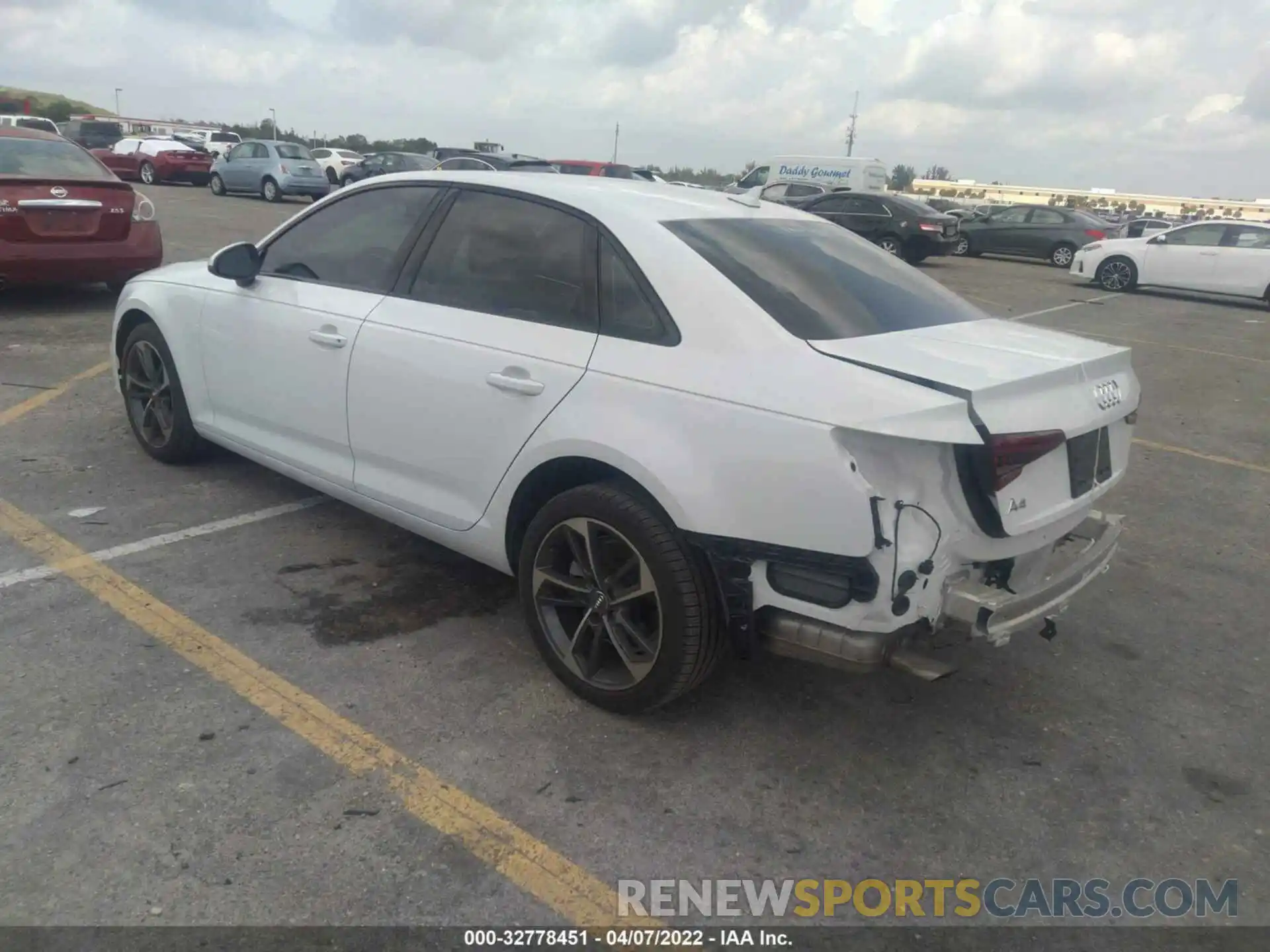 3 Photograph of a damaged car WAUGMAF48KN021930 AUDI A4 2019