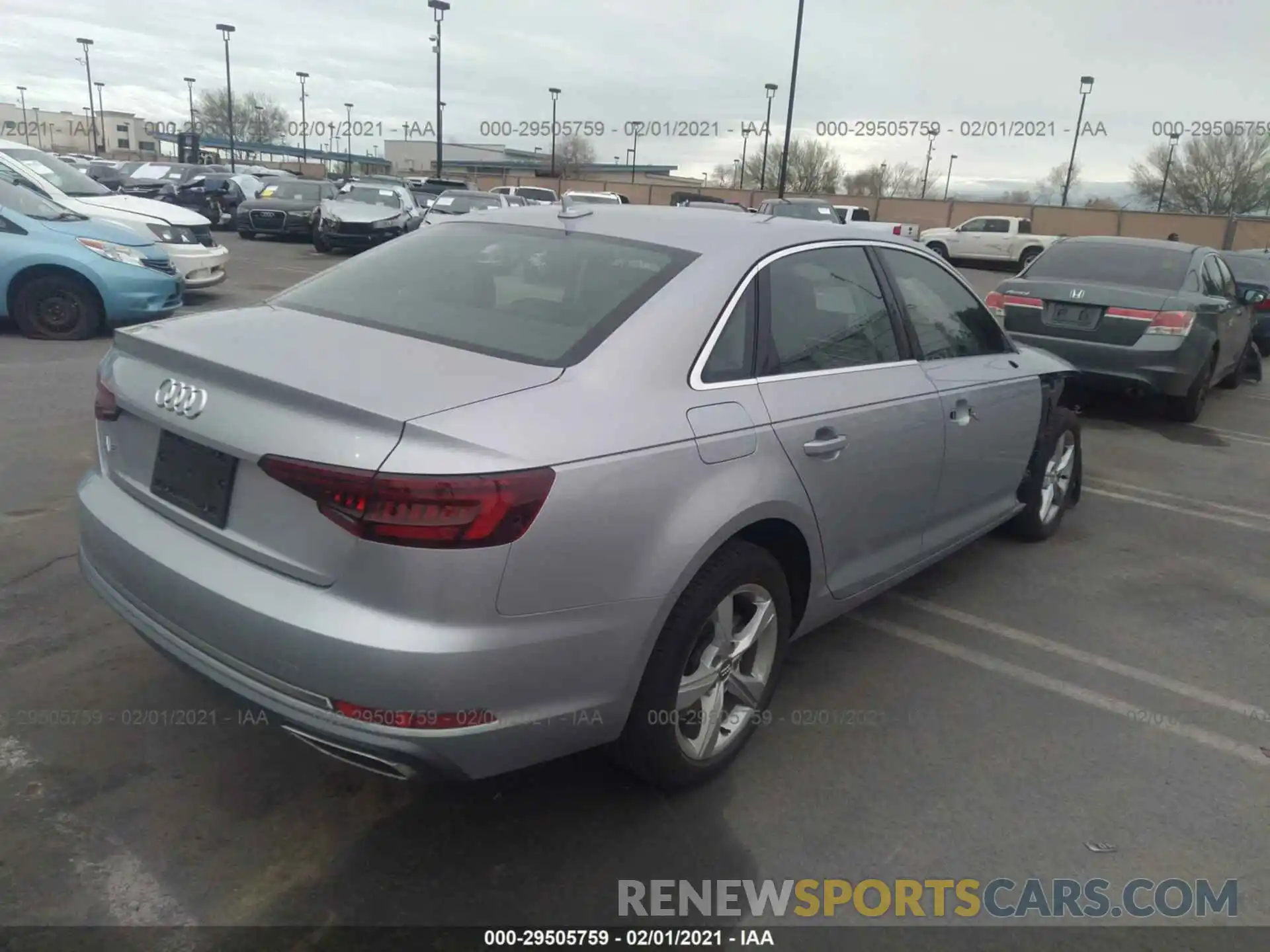 4 Photograph of a damaged car WAUGMAF49KA011656 AUDI A4 2019