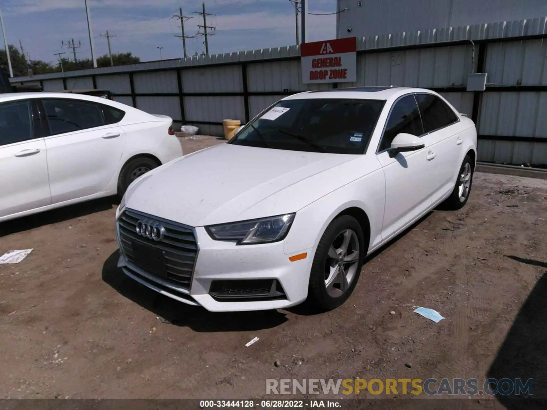 2 Photograph of a damaged car WAUGMAF49KA013410 AUDI A4 2019