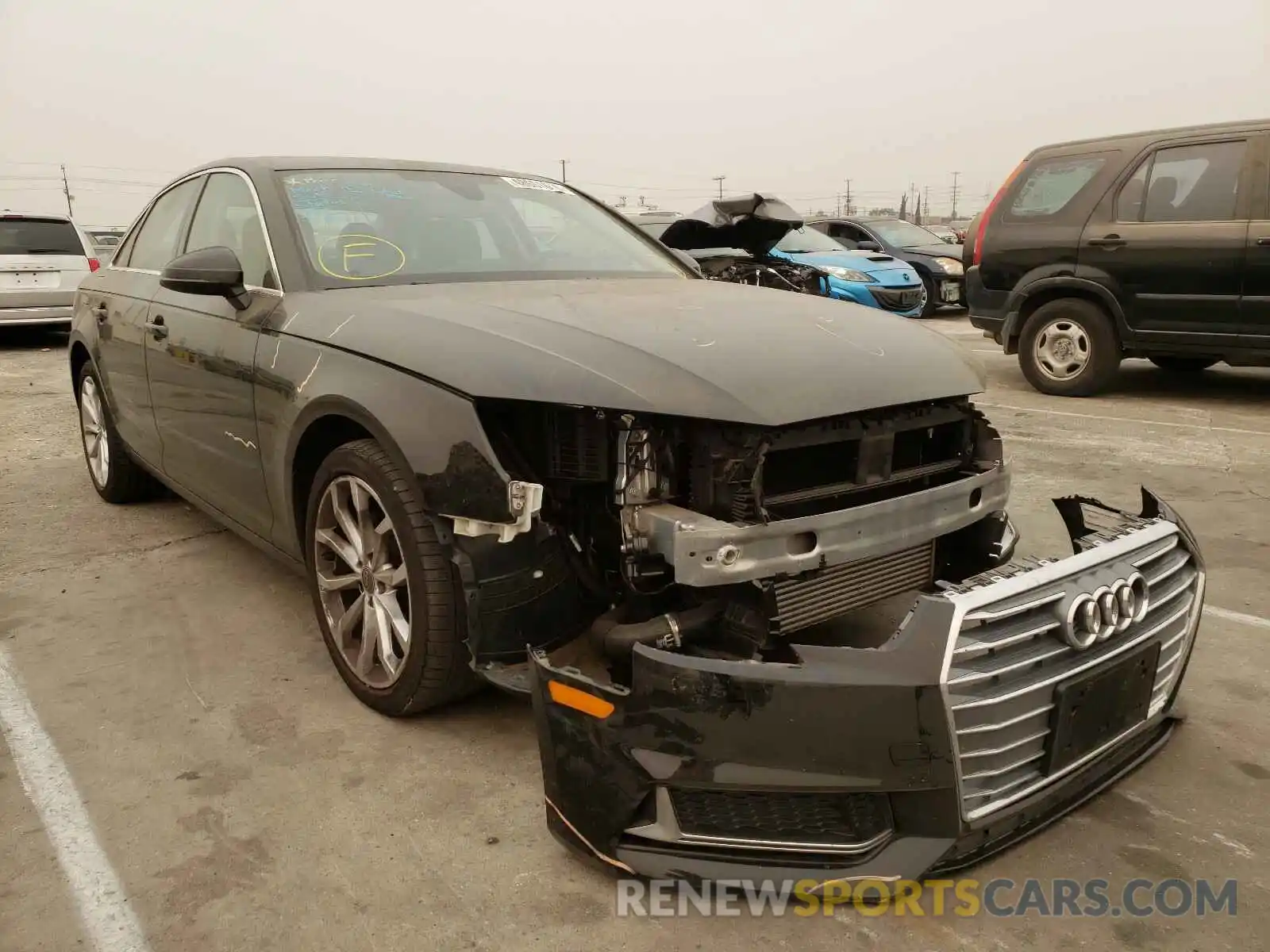 1 Photograph of a damaged car WAUGMAF49KA037495 AUDI A4 2019