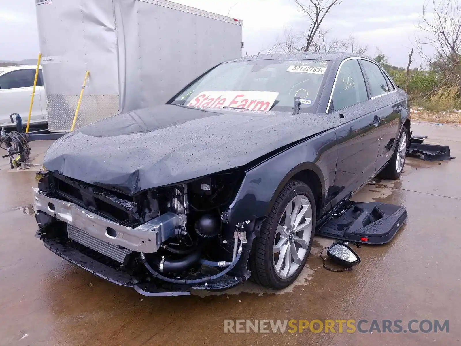 2 Photograph of a damaged car WAUGMAF49KA039411 AUDI A4 2019