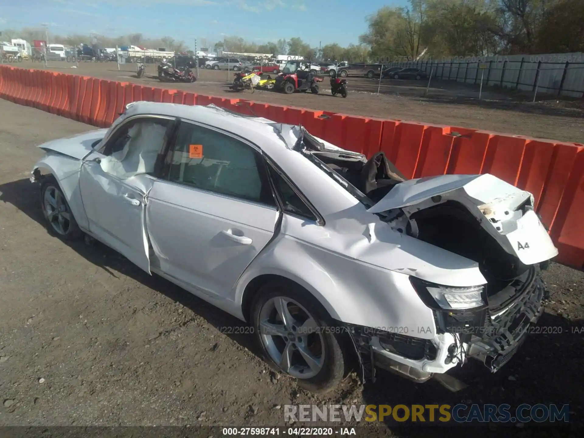 3 Photograph of a damaged car WAUGMAF49KA086485 AUDI A4 2019