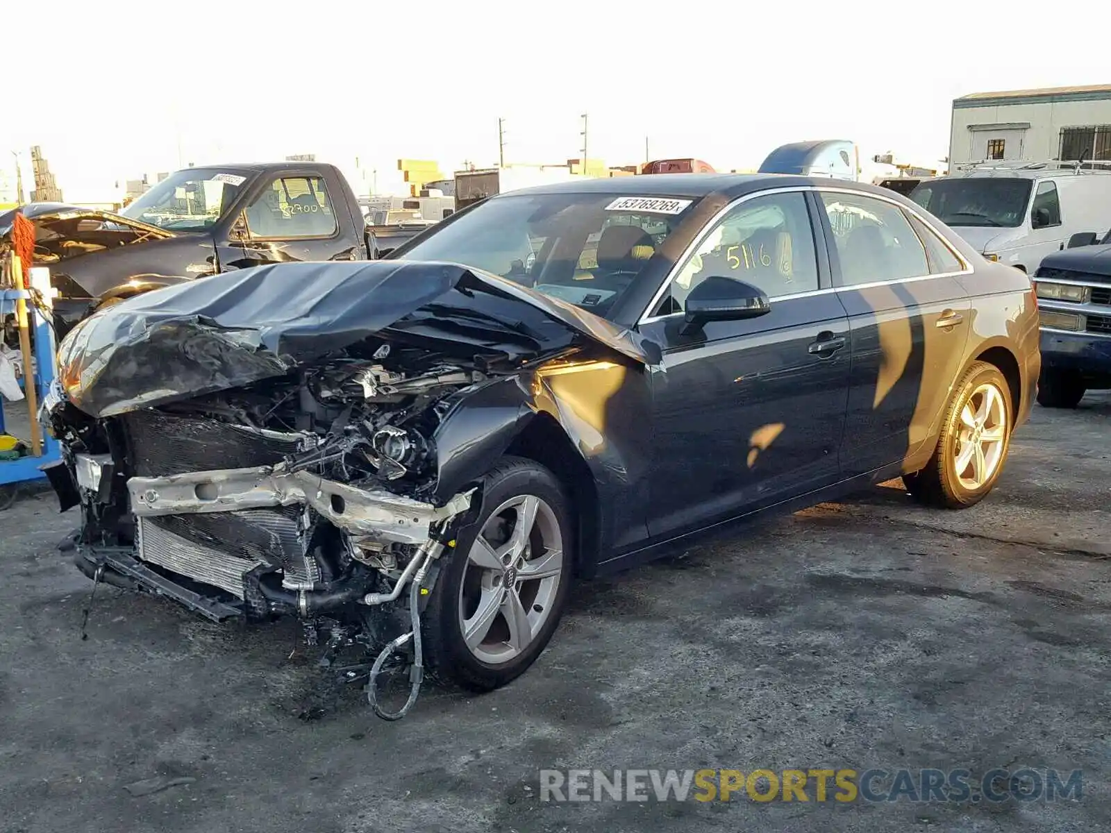 2 Photograph of a damaged car WAUGMAF4XKA029633 AUDI A4 2019