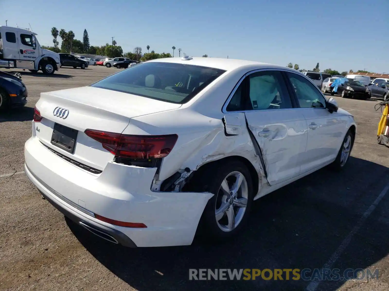 4 Photograph of a damaged car WAUGMAF4XKA048456 AUDI A4 2019