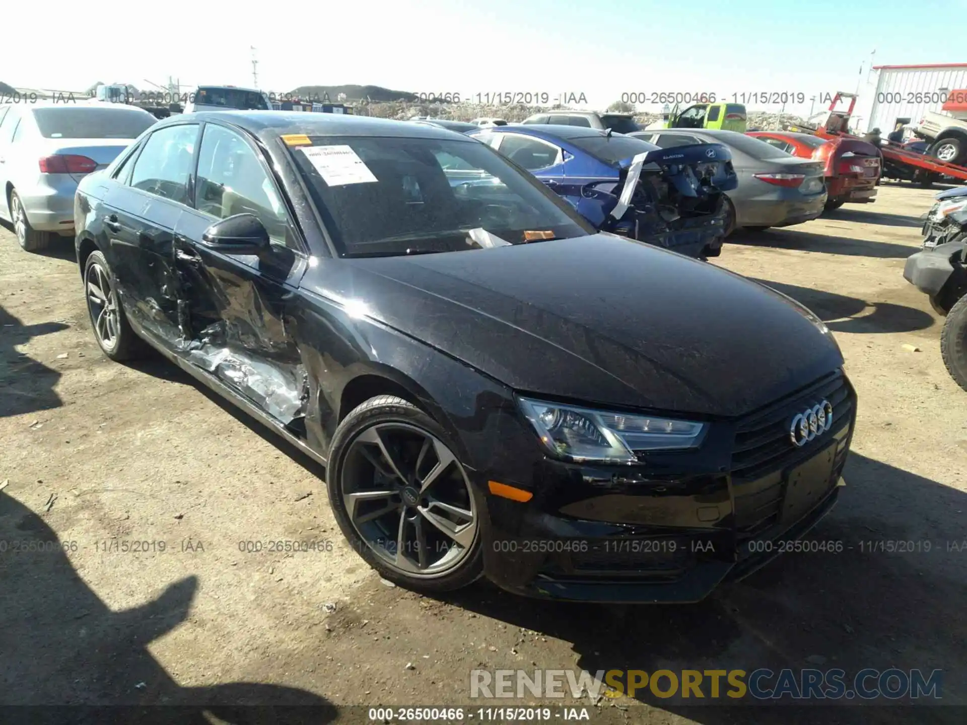 1 Photograph of a damaged car WAUGMAF4XKA108204 AUDI A4 2019