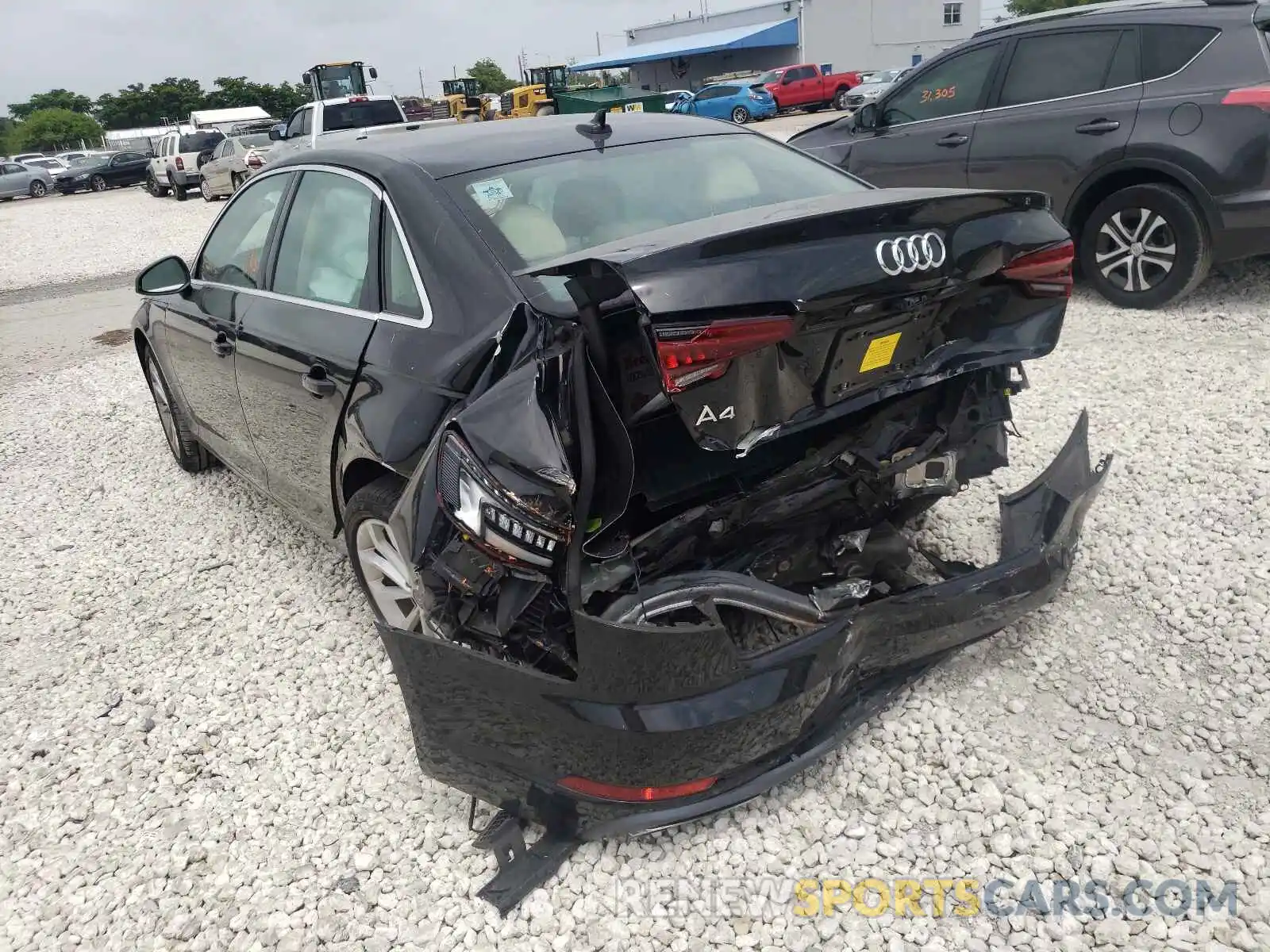 3 Photograph of a damaged car WAUGMAF4XKN002828 AUDI A4 2019