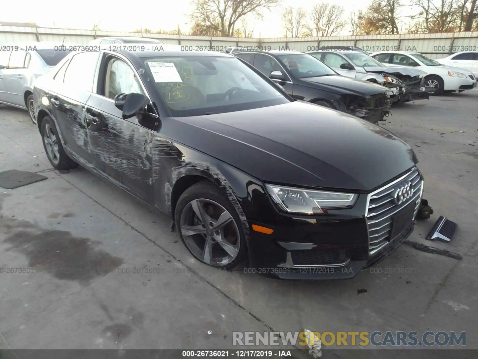 1 Photograph of a damaged car WAUGMAF4XKN007317 AUDI A4 2019