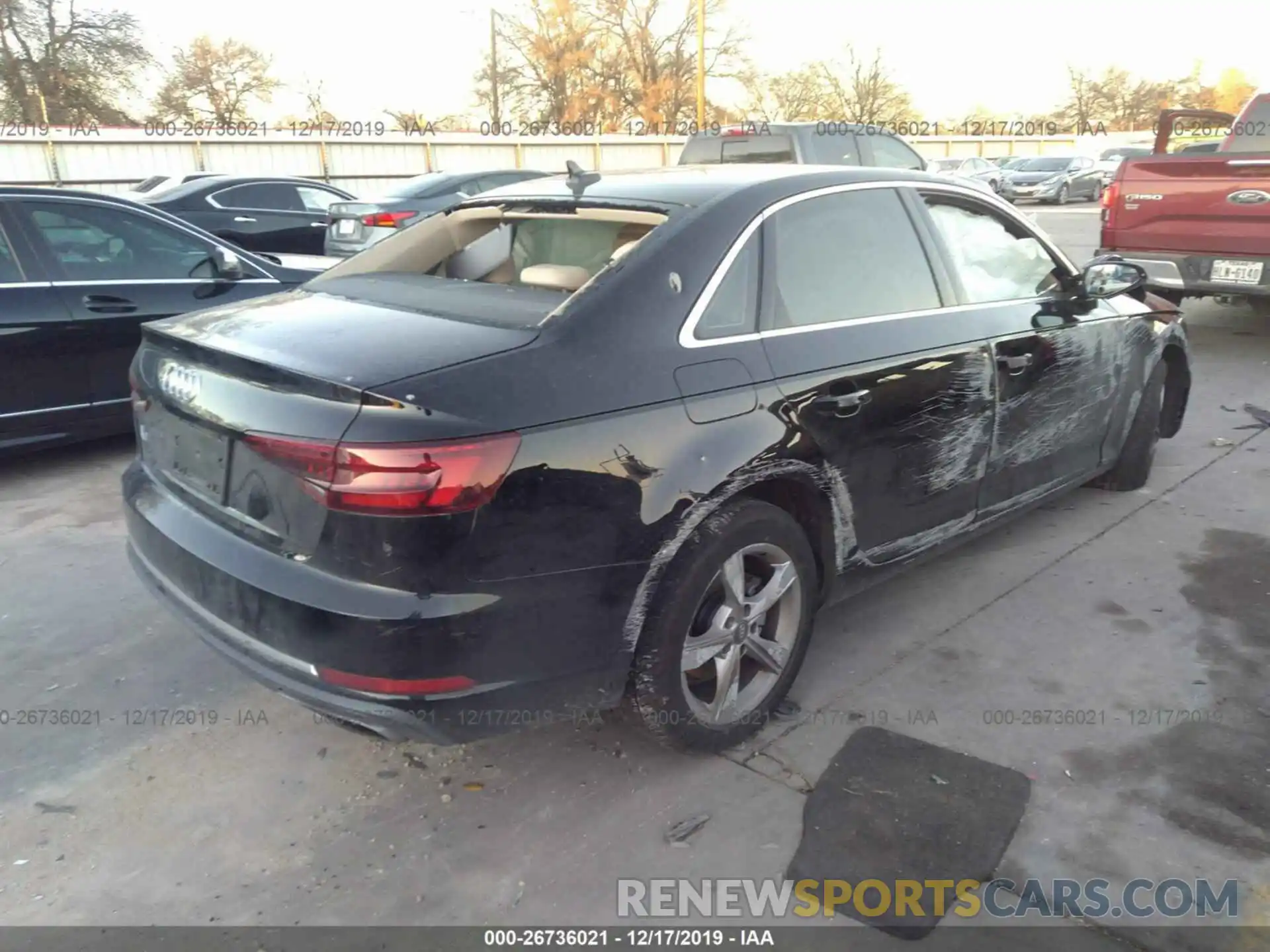 4 Фотография поврежденного автомобиля WAUGMAF4XKN007317 AUDI A4 2019