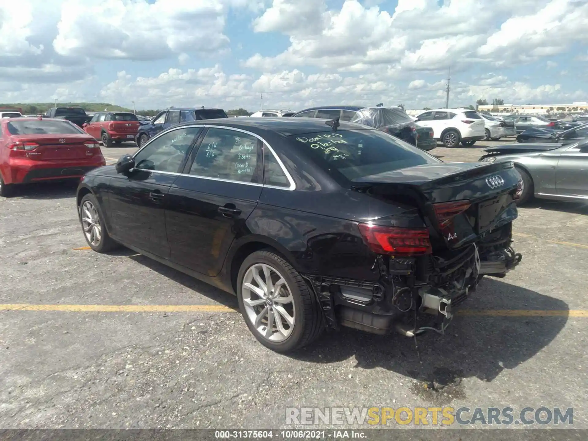 3 Photograph of a damaged car WAUGMAF4XKN007981 AUDI A4 2019