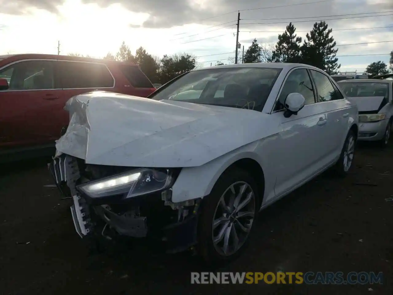 2 Photograph of a damaged car WAUGMAF4XKN008001 AUDI A4 2019