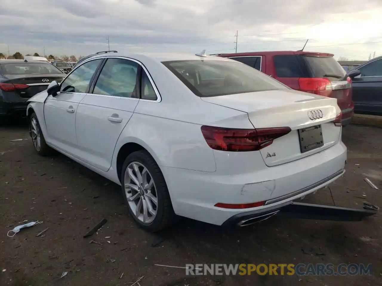 3 Photograph of a damaged car WAUGMAF4XKN008001 AUDI A4 2019