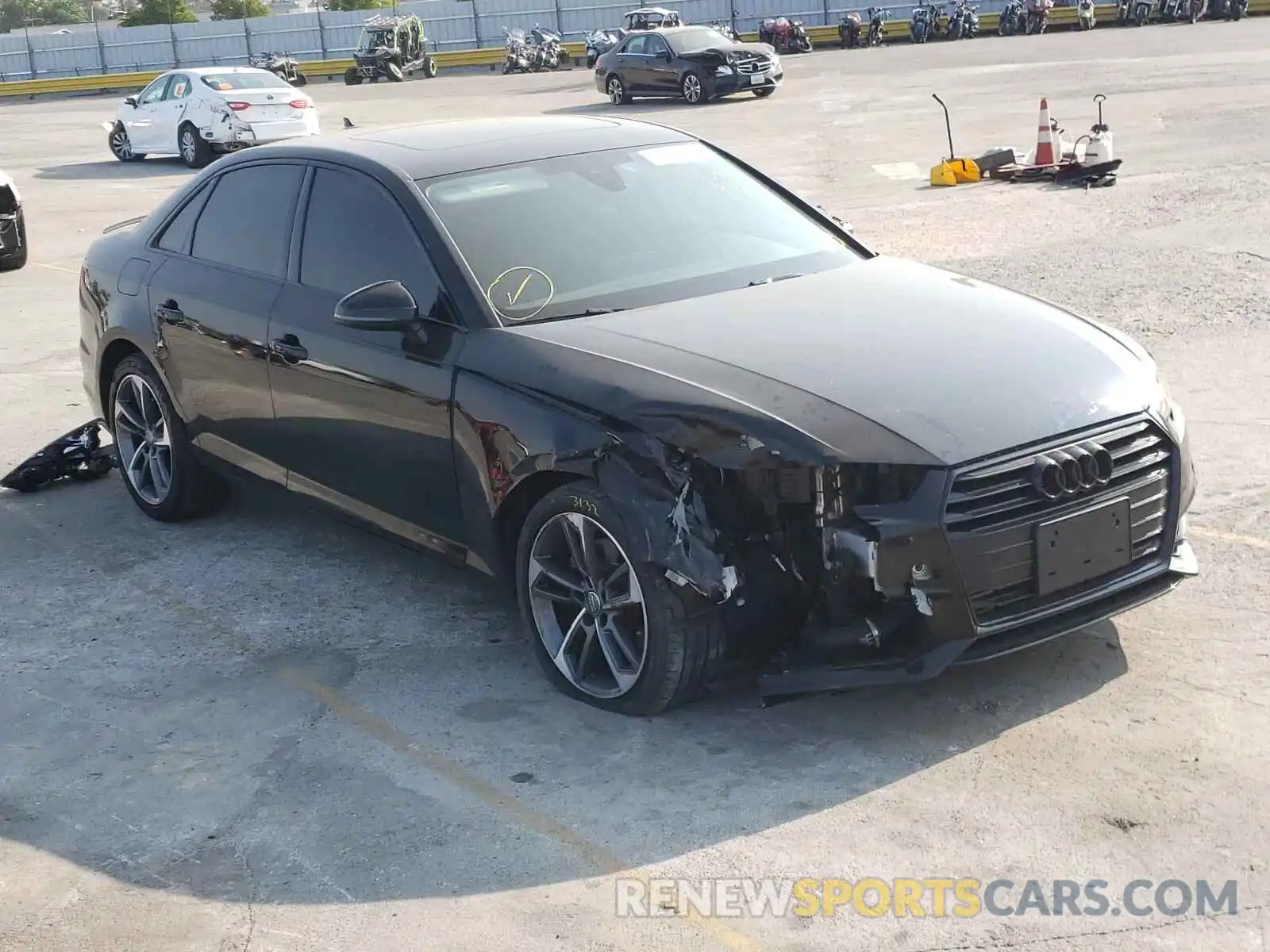 1 Photograph of a damaged car WAUGMAF4XKN017457 AUDI A4 2019