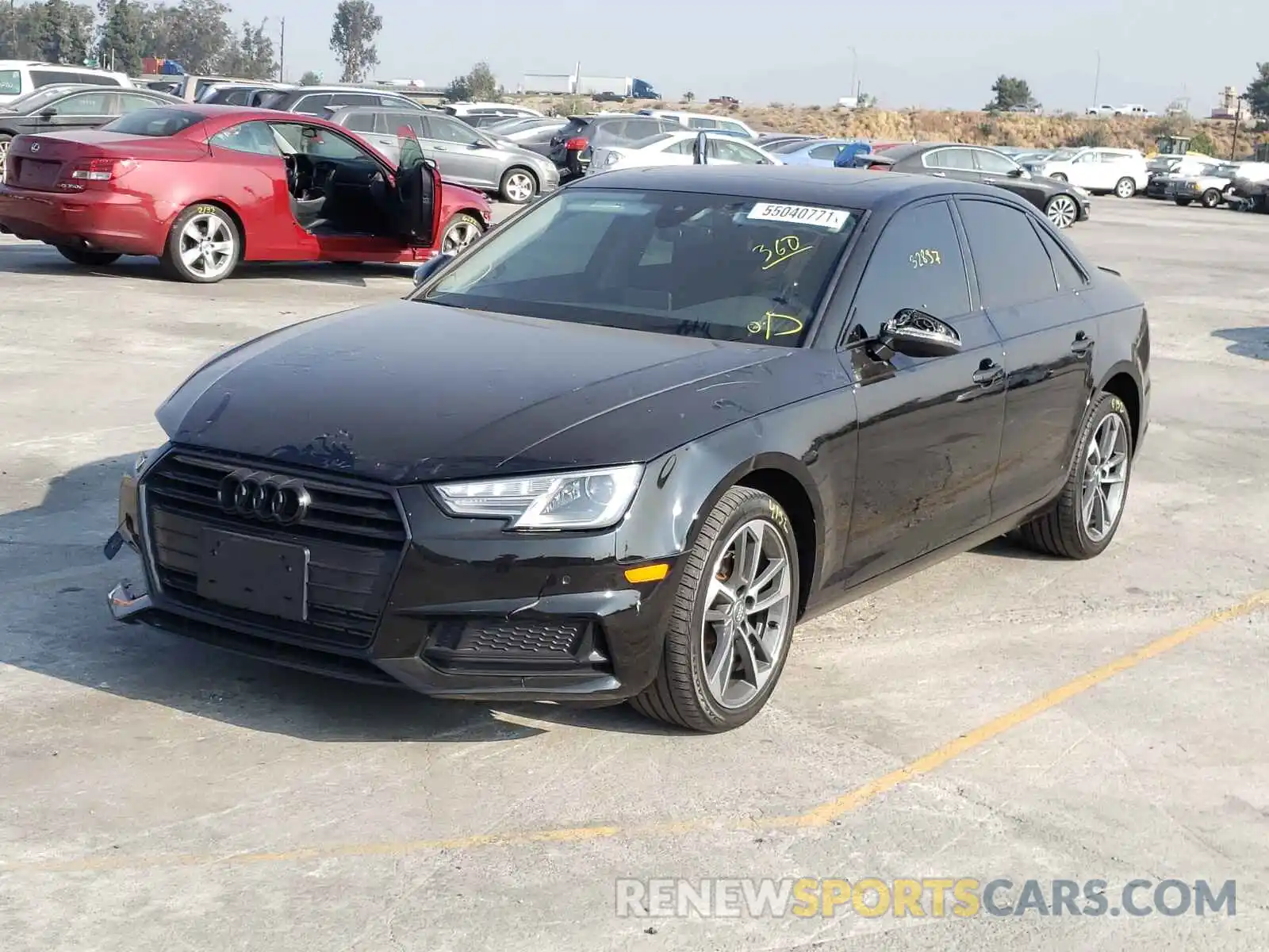 2 Photograph of a damaged car WAUGMAF4XKN017457 AUDI A4 2019