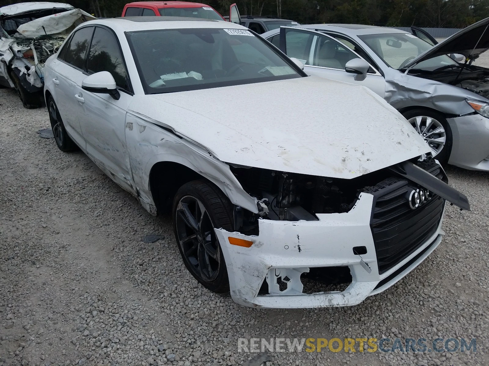 1 Photograph of a damaged car WAUGMAF4XKN020777 AUDI A4 2019