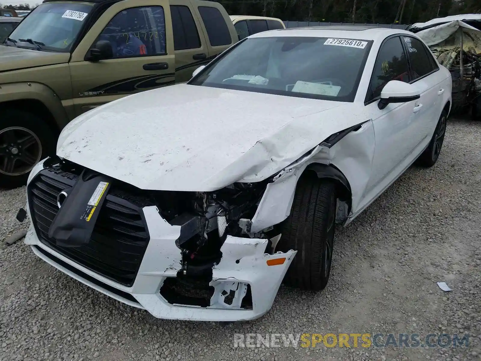 2 Photograph of a damaged car WAUGMAF4XKN020777 AUDI A4 2019