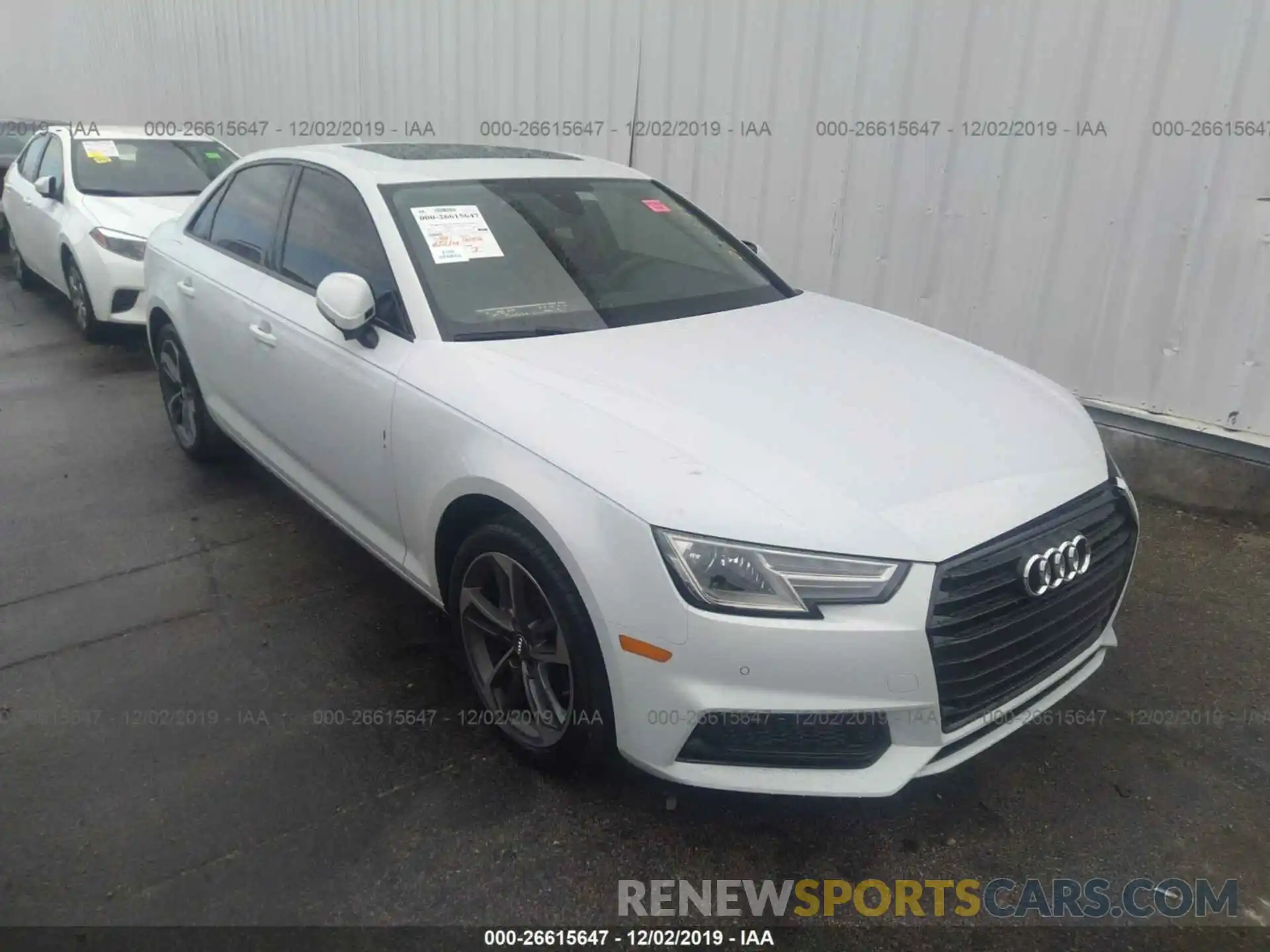 1 Photograph of a damaged car WAUGMAF4XKN021377 AUDI A4 2019