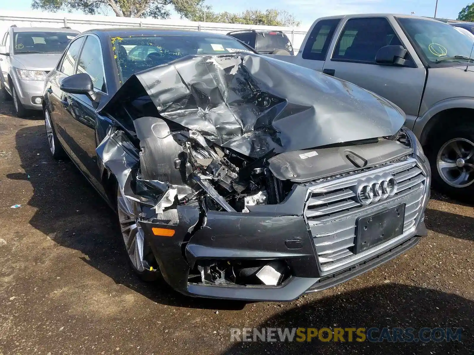 1 Photograph of a damaged car WAUHMAF40KA009735 AUDI A4 2019