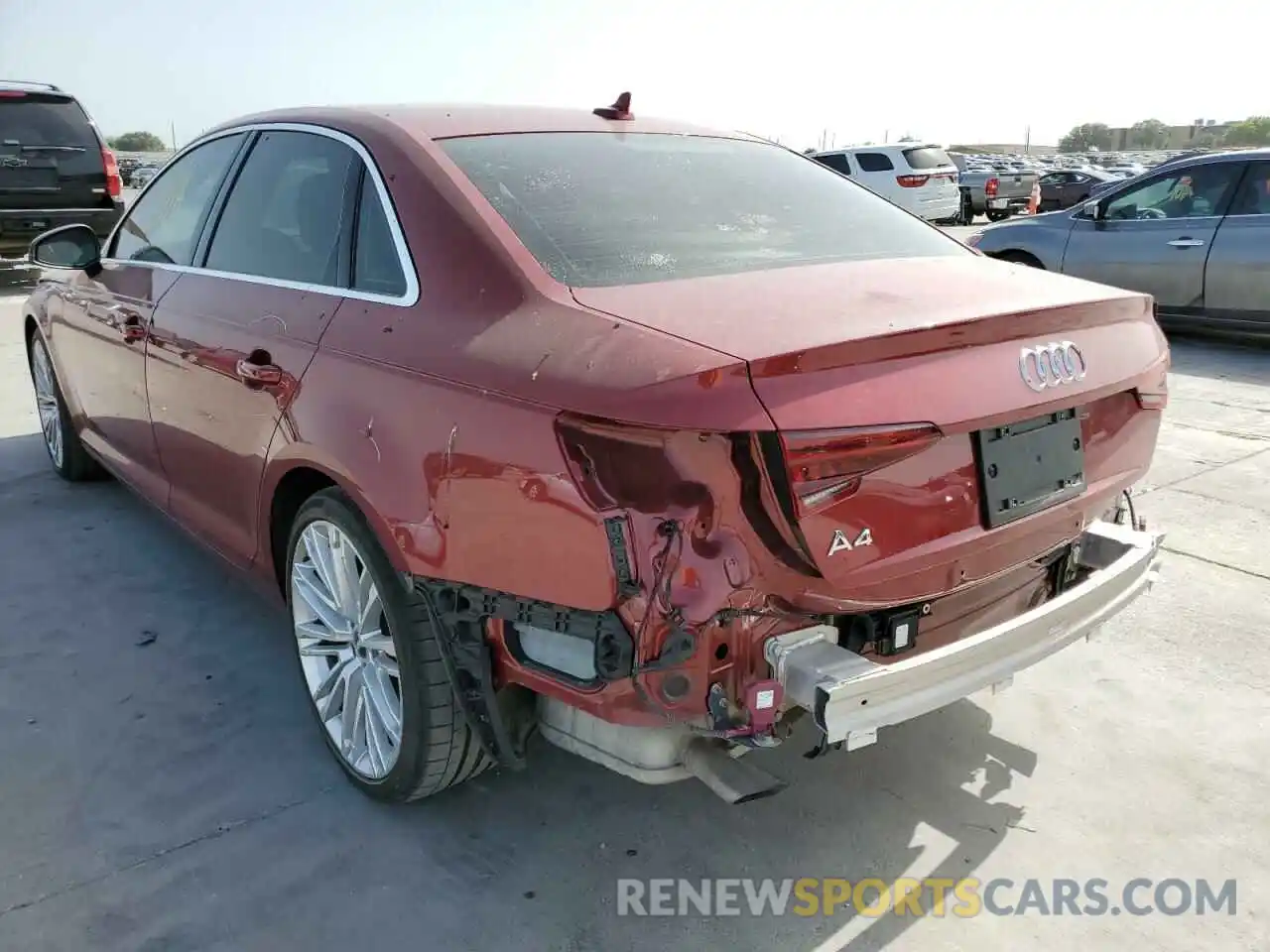 3 Photograph of a damaged car WAUHMAF40KA056053 AUDI A4 2019