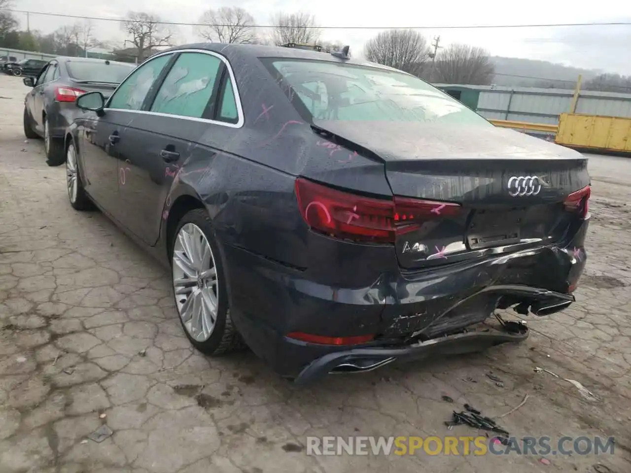 3 Photograph of a damaged car WAUHMAF40KN006228 AUDI A4 2019