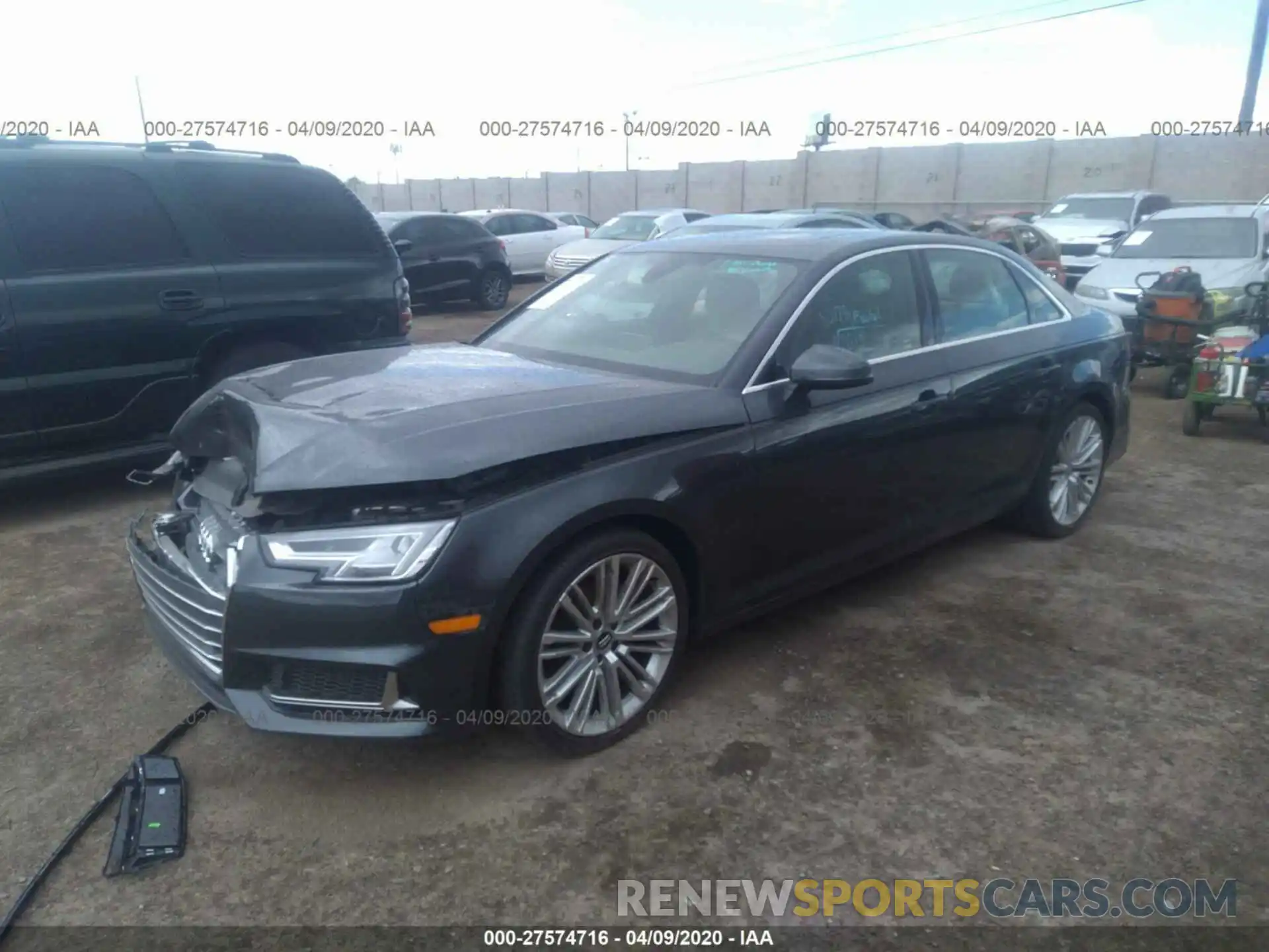 2 Photograph of a damaged car WAUHMAF41KN004942 AUDI A4 2019