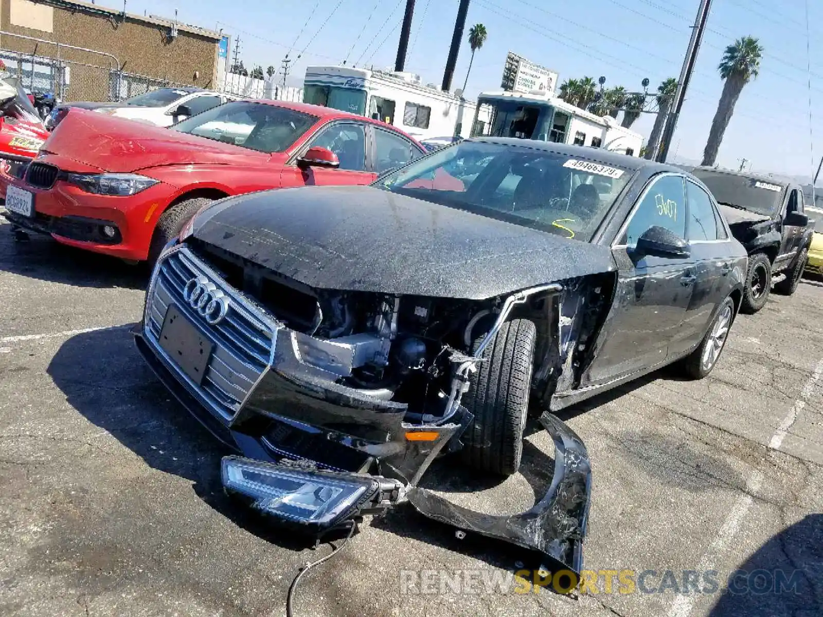 2 Photograph of a damaged car WAUHMAF43KA039554 AUDI A4 2019