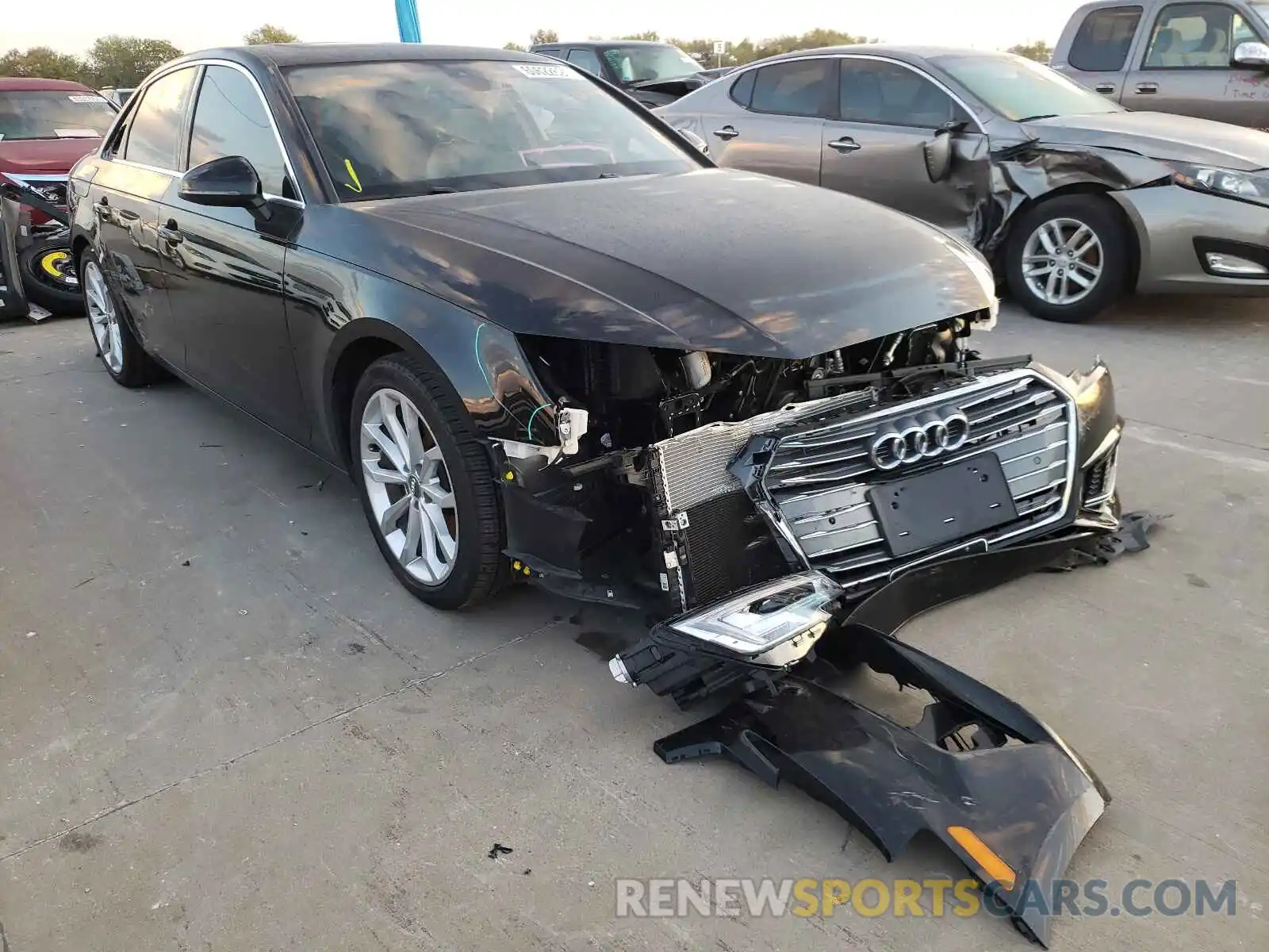 1 Photograph of a damaged car WAUHMAF44KA087449 AUDI A4 2019