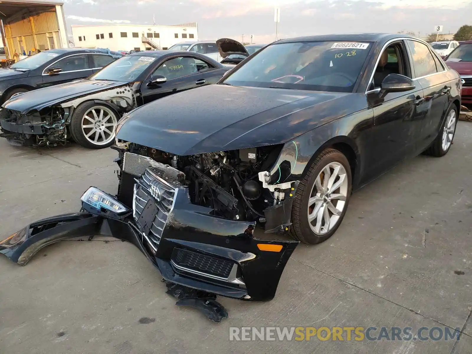 2 Photograph of a damaged car WAUHMAF44KA087449 AUDI A4 2019