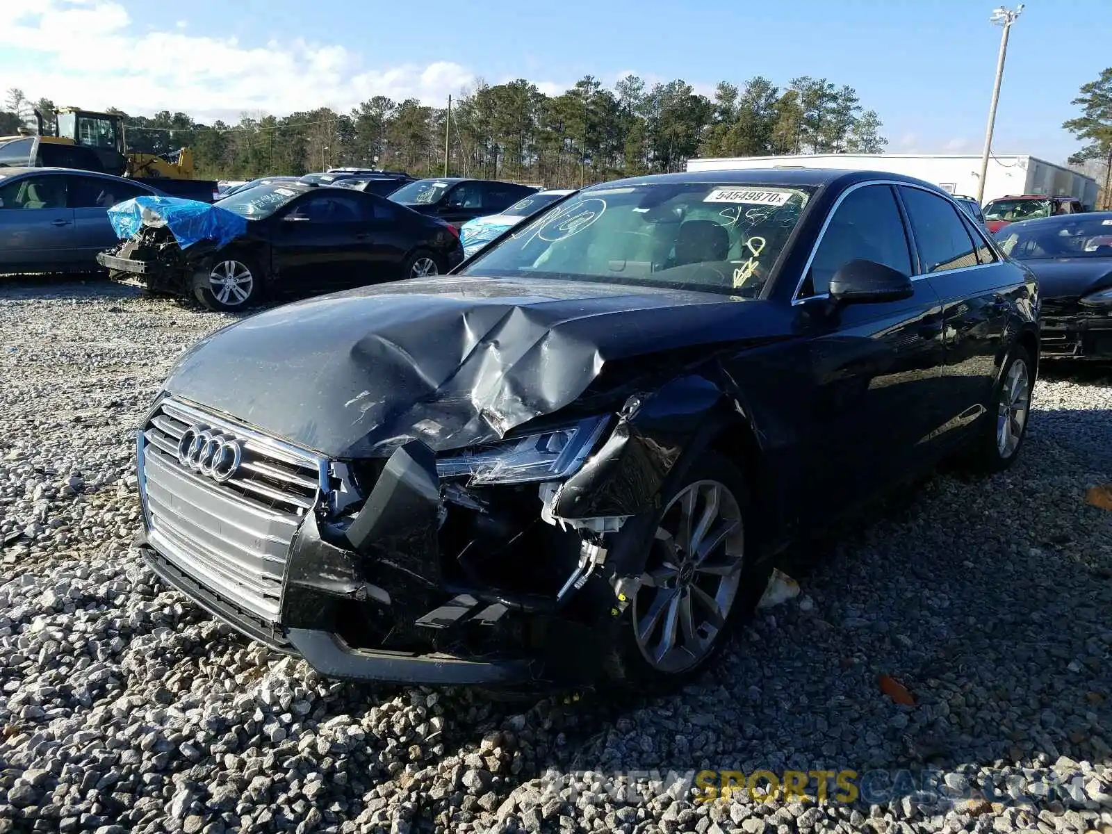 2 Photograph of a damaged car WAUHMAF44KN005406 AUDI A4 2019