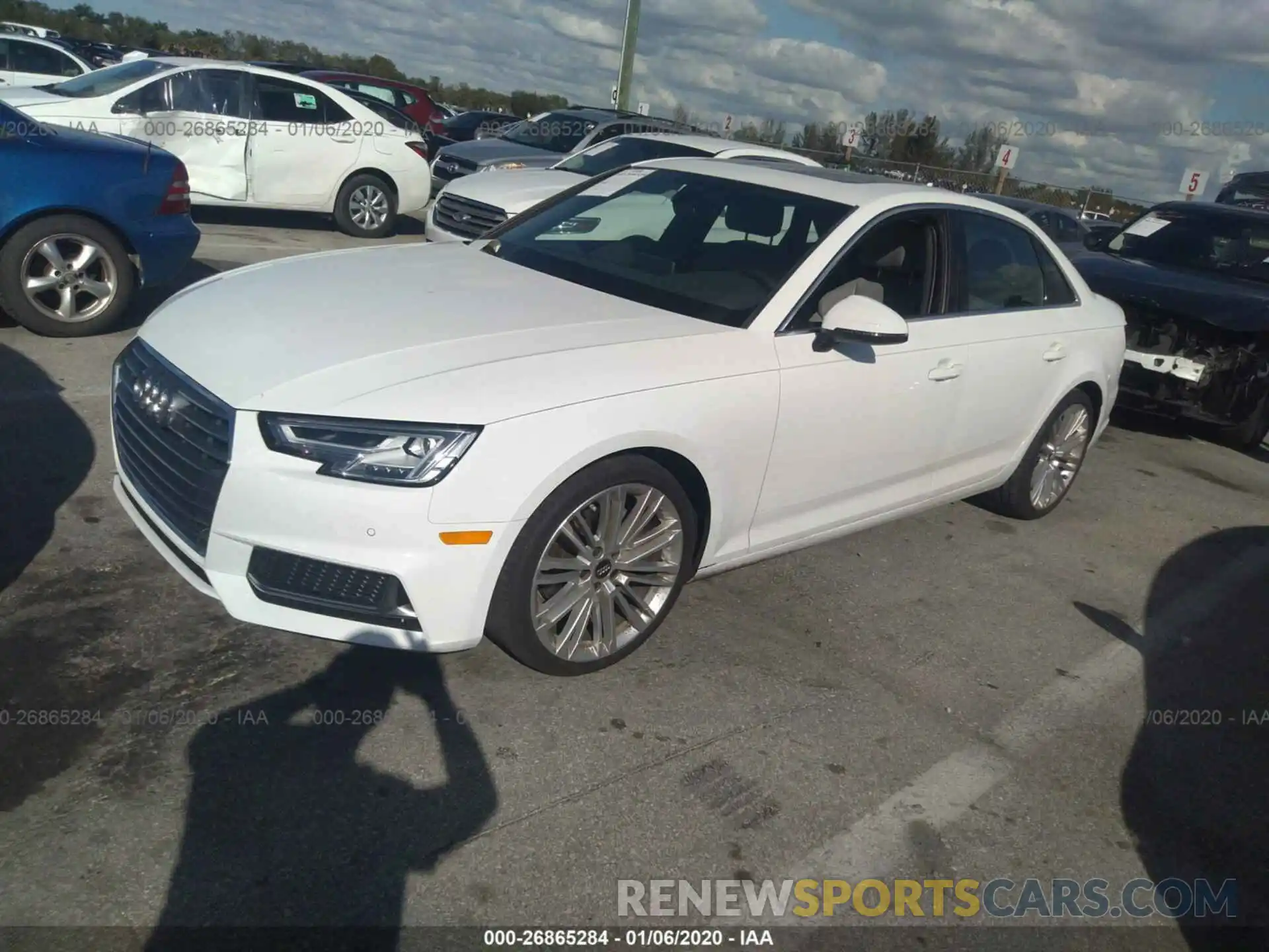 2 Photograph of a damaged car WAUHMAF45KA008984 AUDI A4 2019