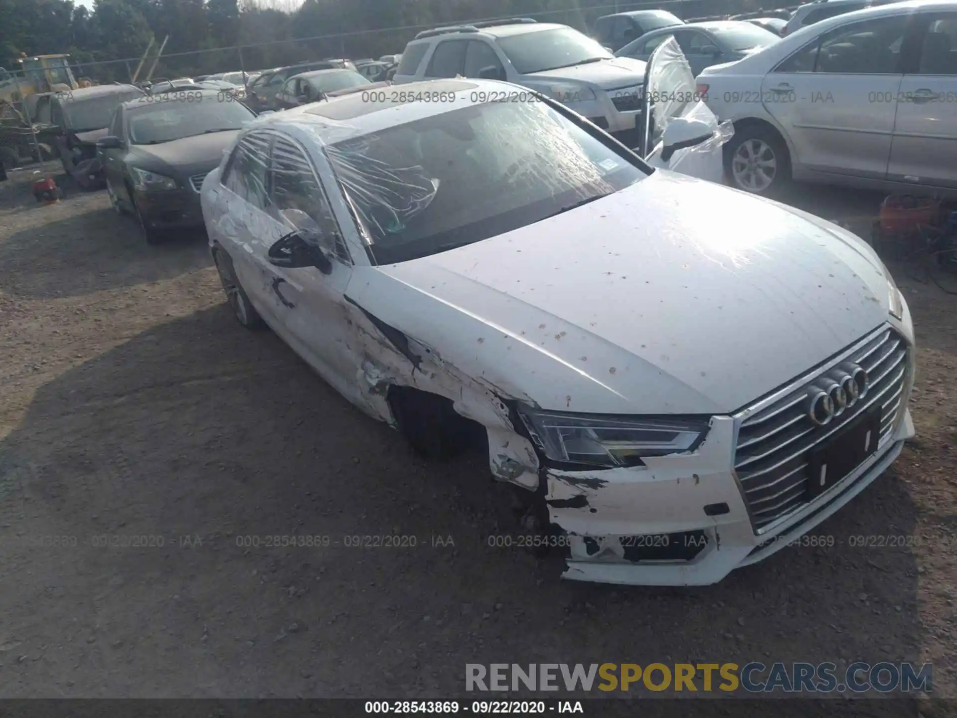 1 Photograph of a damaged car WAUHMAF46KN000644 AUDI A4 2019