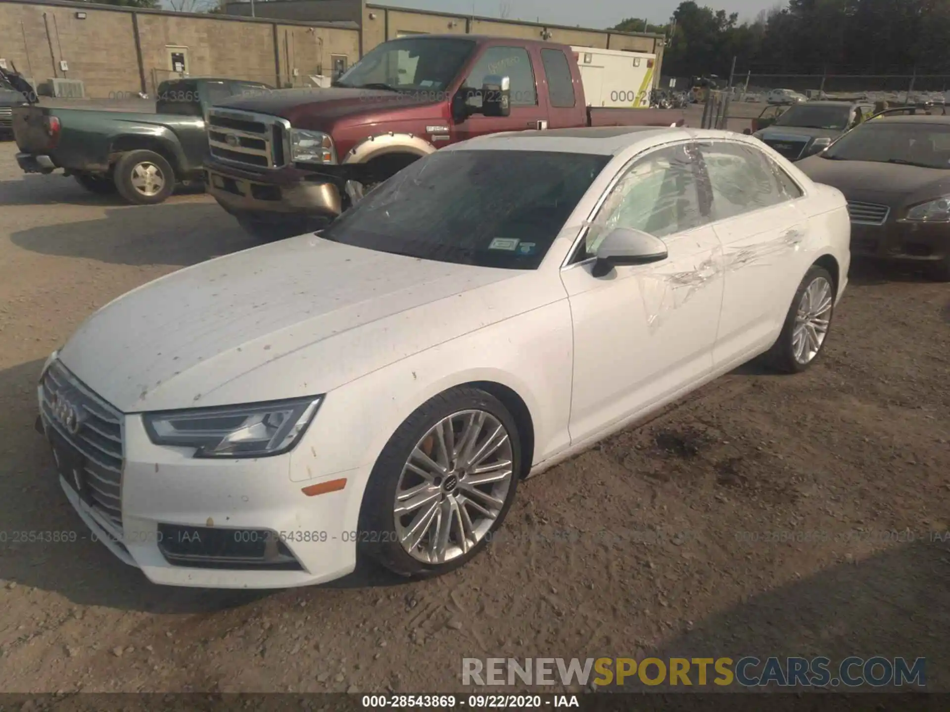 2 Photograph of a damaged car WAUHMAF46KN000644 AUDI A4 2019