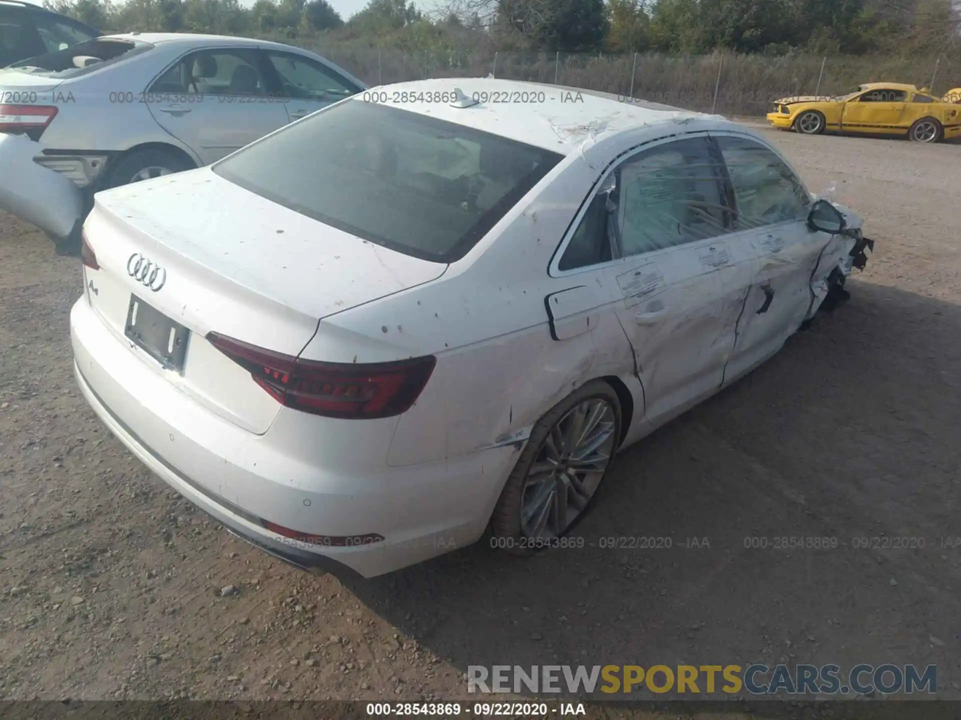 4 Photograph of a damaged car WAUHMAF46KN000644 AUDI A4 2019