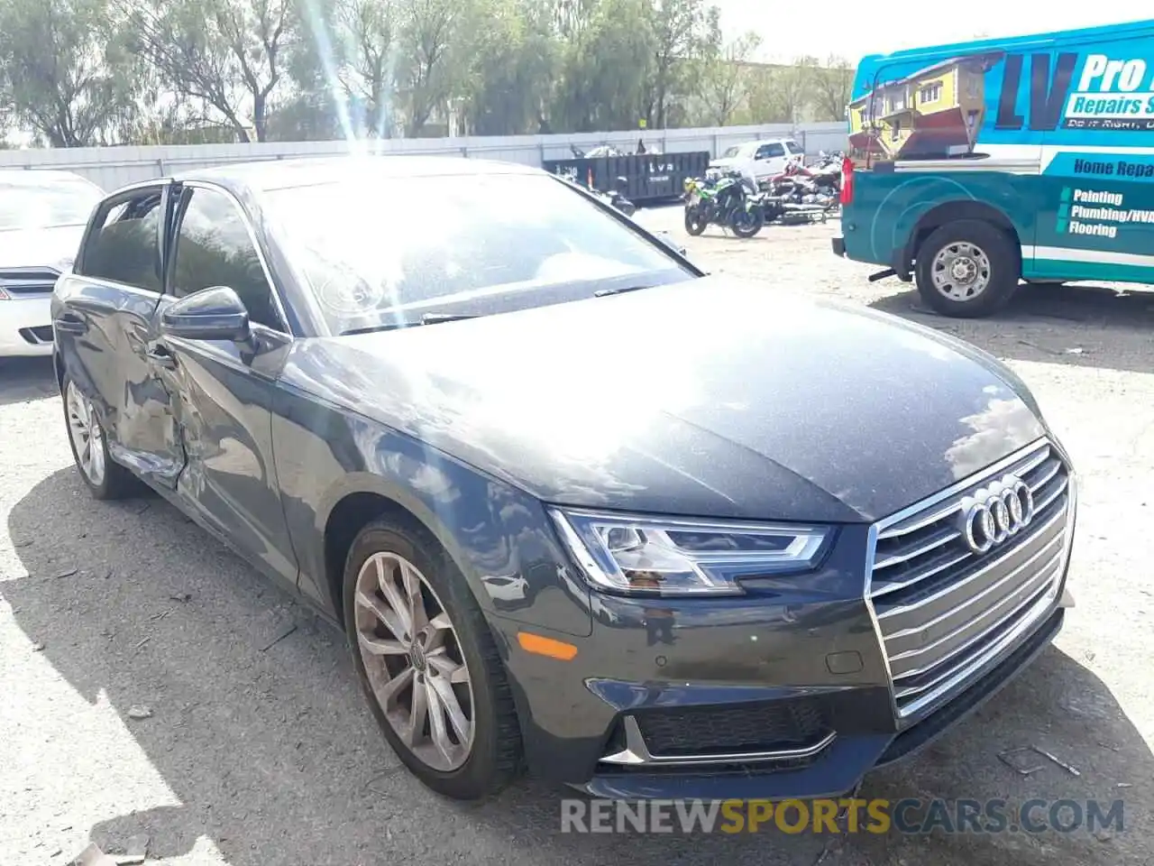 1 Photograph of a damaged car WAUHMAF46KN005200 AUDI A4 2019