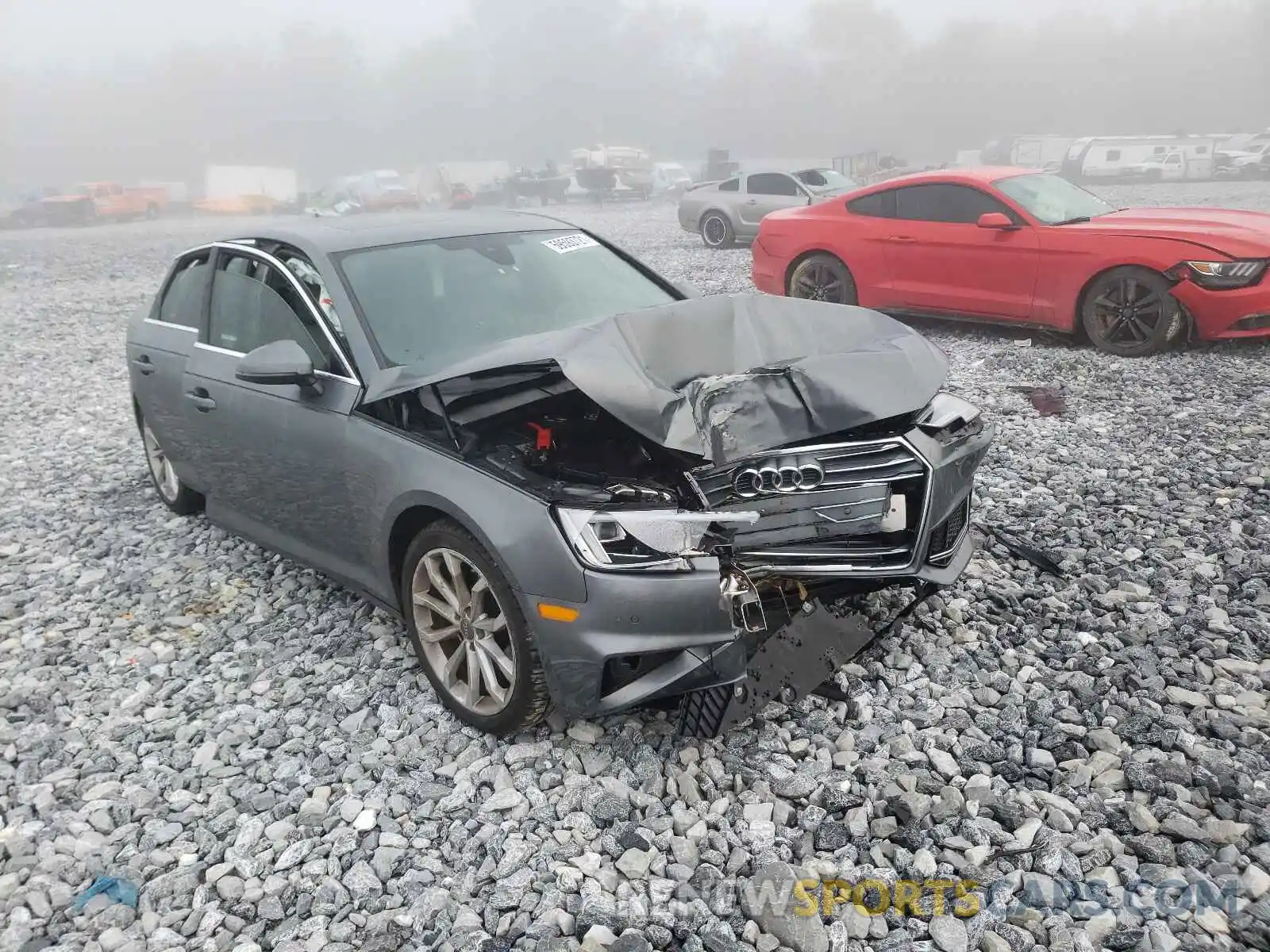 1 Photograph of a damaged car WAUHMAF47KA014656 AUDI A4 2019