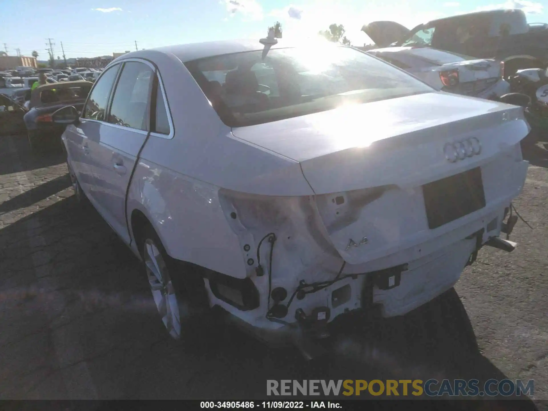 3 Photograph of a damaged car WAUHMAF47KA033238 AUDI A4 2019