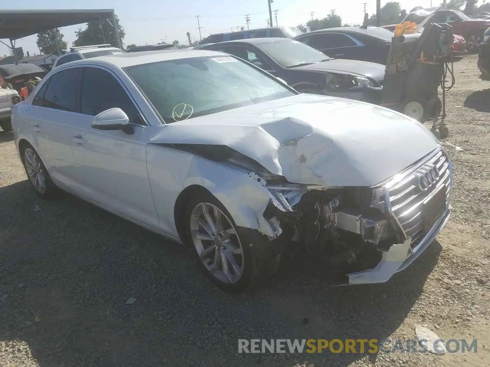 1 Photograph of a damaged car WAUHMAF47KA045745 AUDI A4 2019