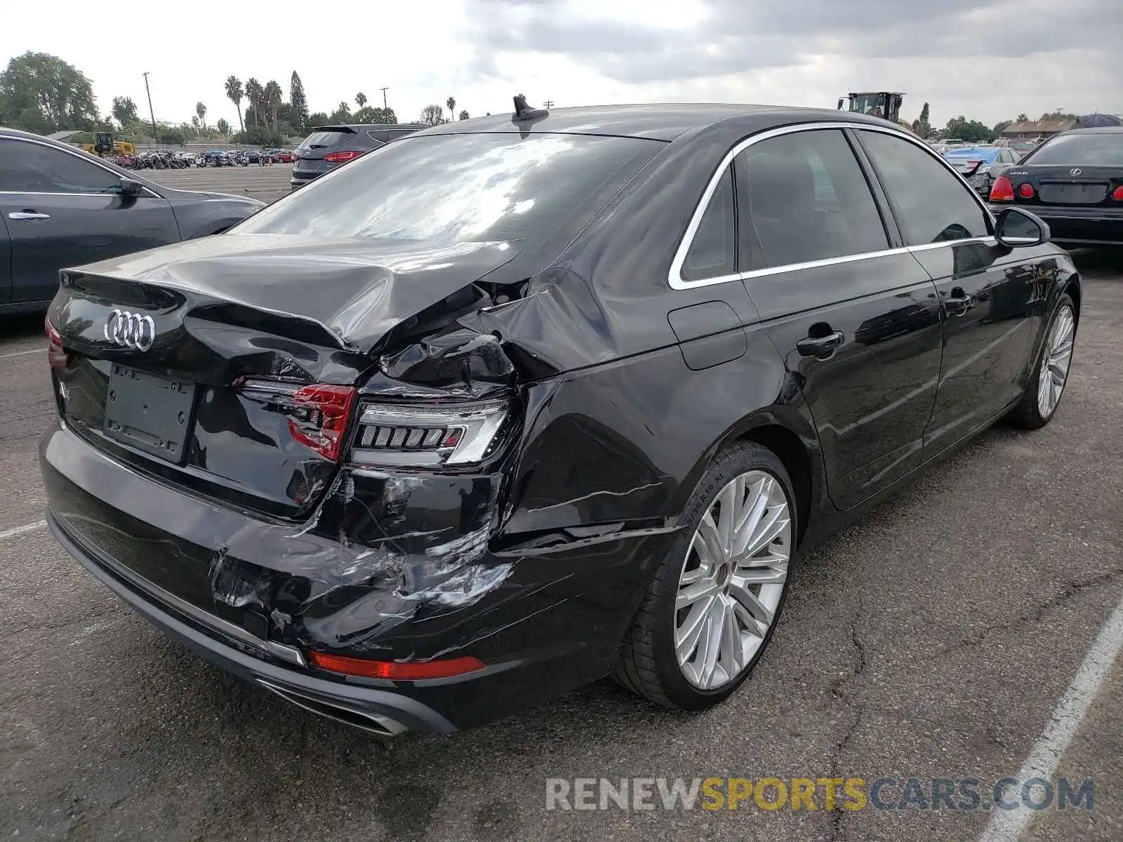 4 Photograph of a damaged car WAUHMAF48KA009885 AUDI A4 2019