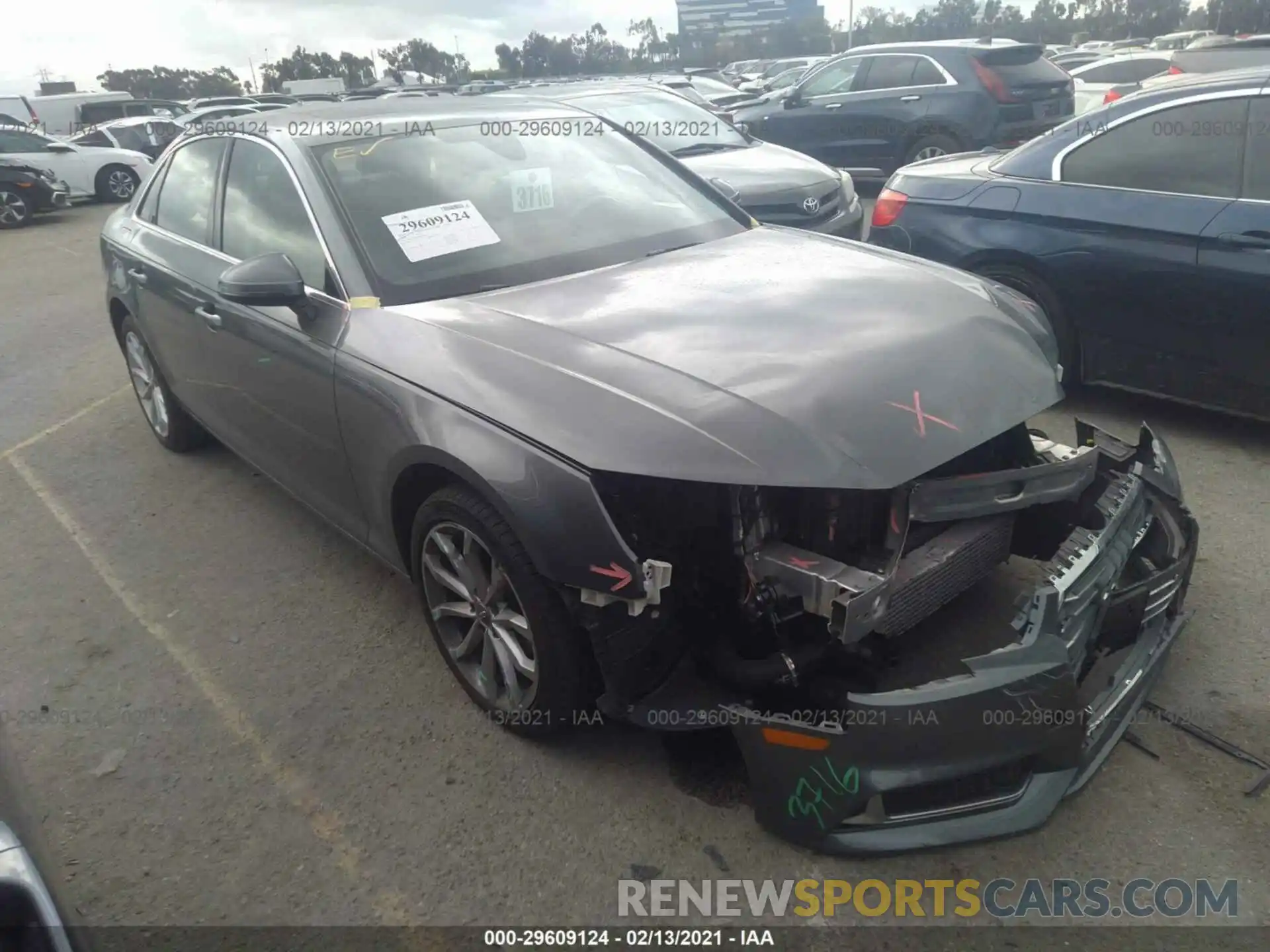 1 Photograph of a damaged car WAUHMAF49KA098186 AUDI A4 2019