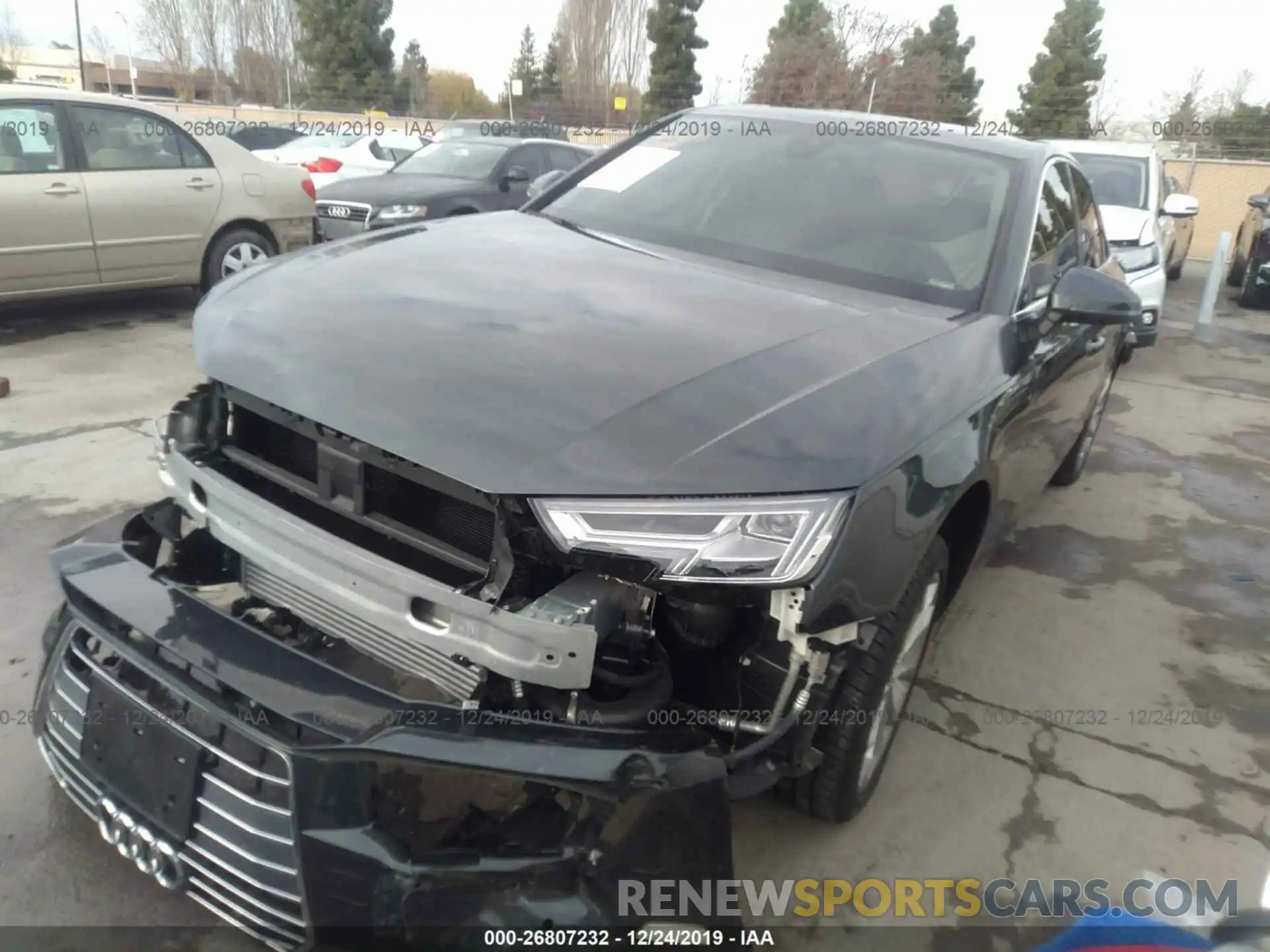 2 Photograph of a damaged car WAUHMAF49KN007278 AUDI A4 2019