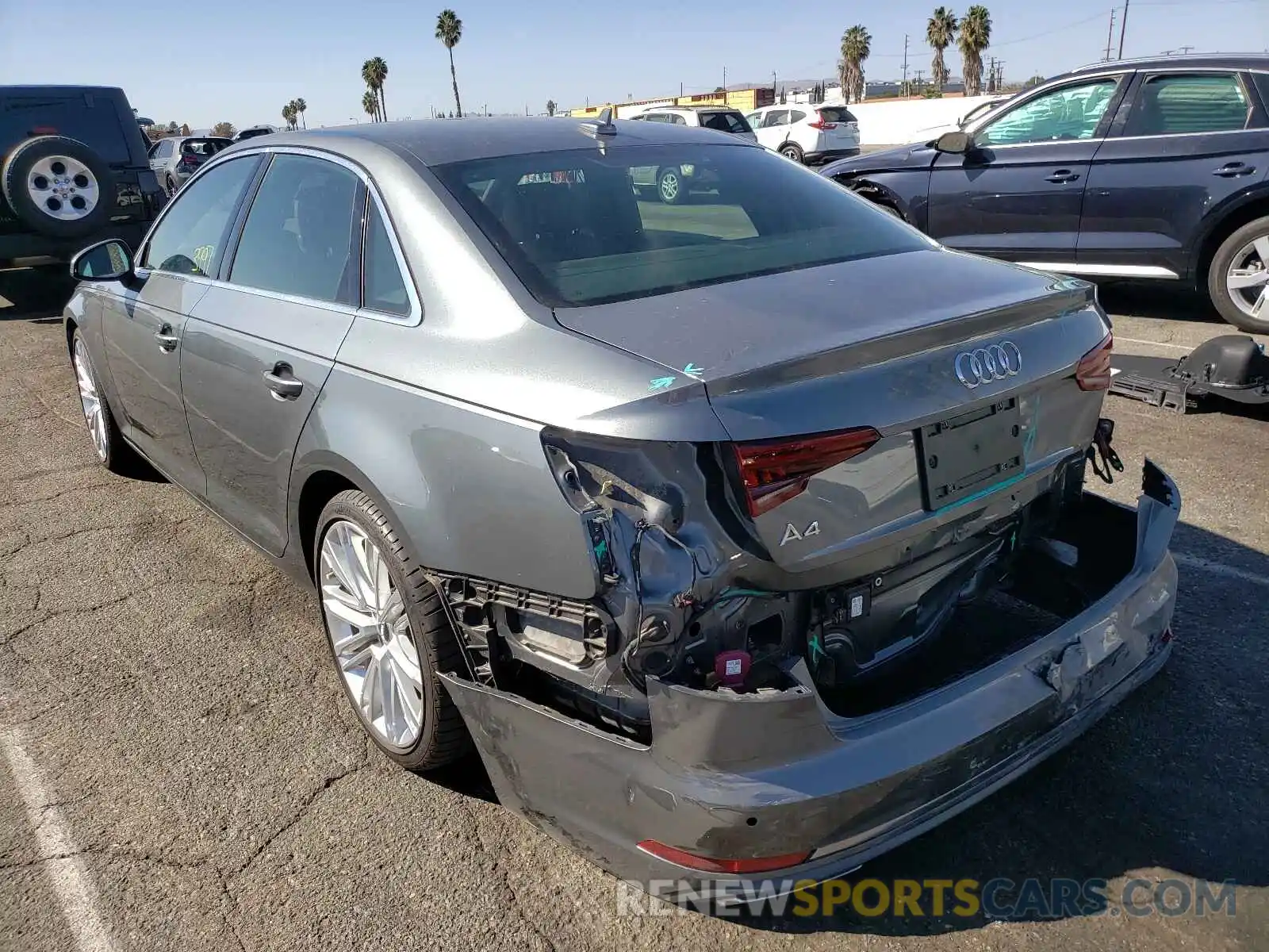 3 Photograph of a damaged car WAUHMAF49KN016241 AUDI A4 2019