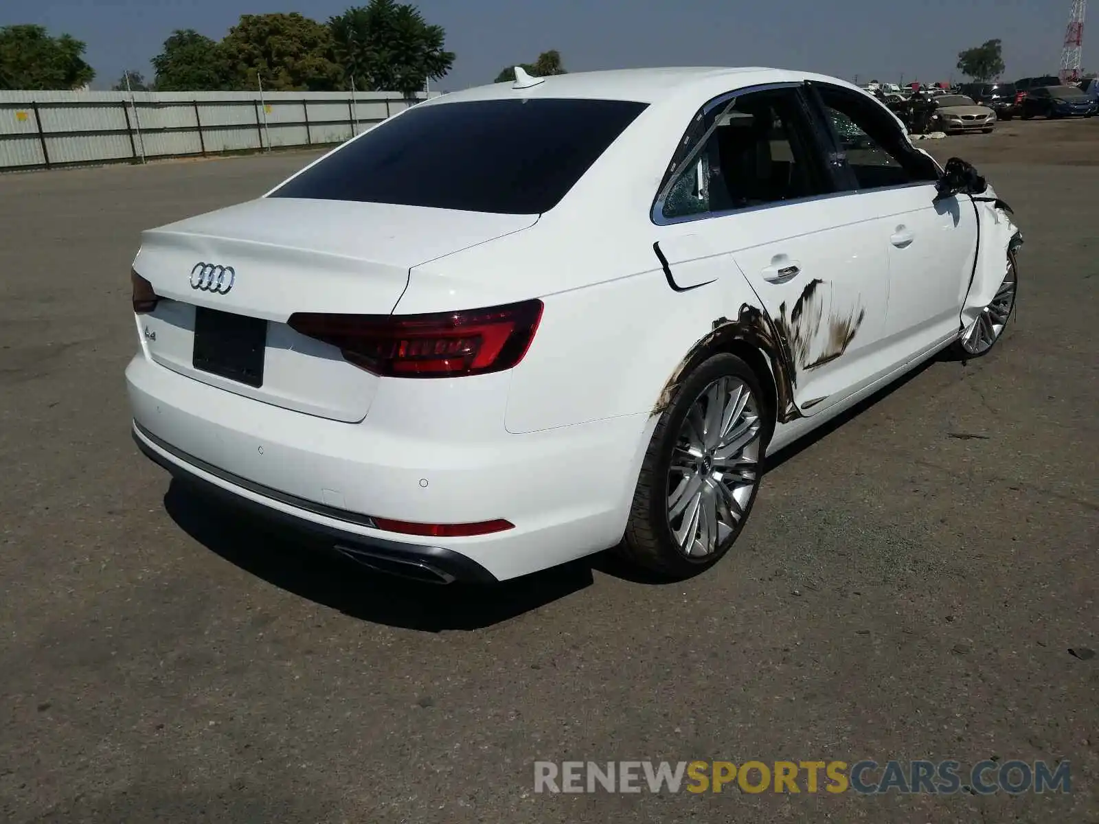 4 Photograph of a damaged car WAUHMAF4XKA055895 AUDI A4 2019