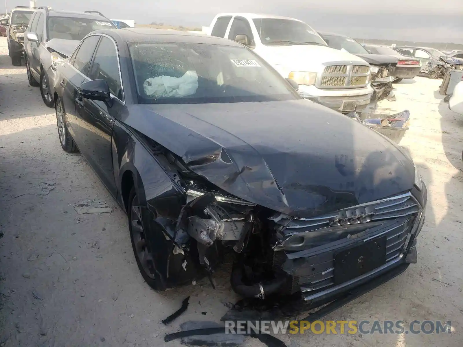 1 Photograph of a damaged car WAUJMAF4XKN011597 AUDI A4 2019