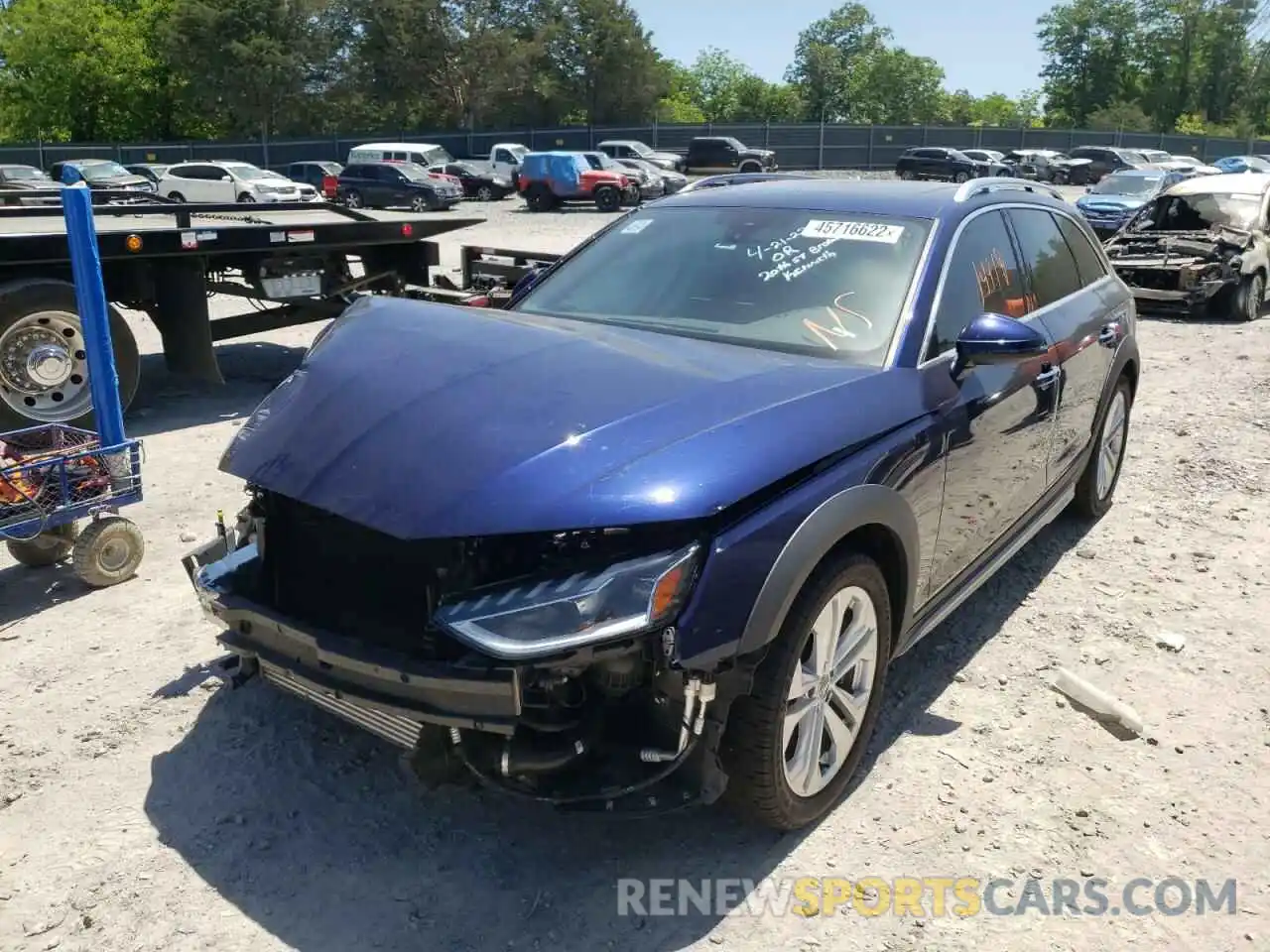 2 Photograph of a damaged car WA18NAF49LA035486 AUDI A4 2020