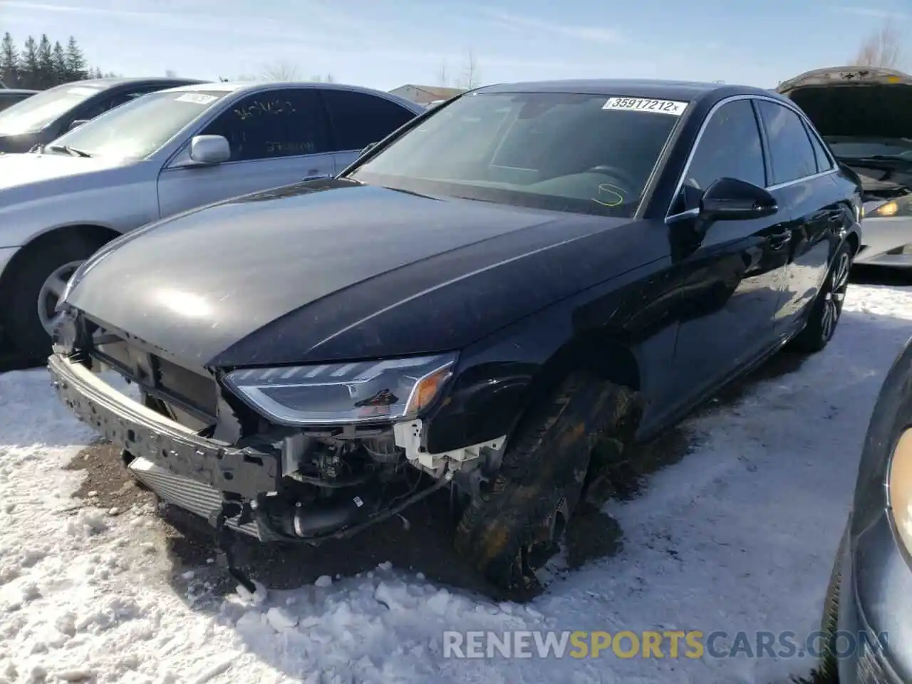 2 Photograph of a damaged car WAUANAF4XLN012666 AUDI A4 2020