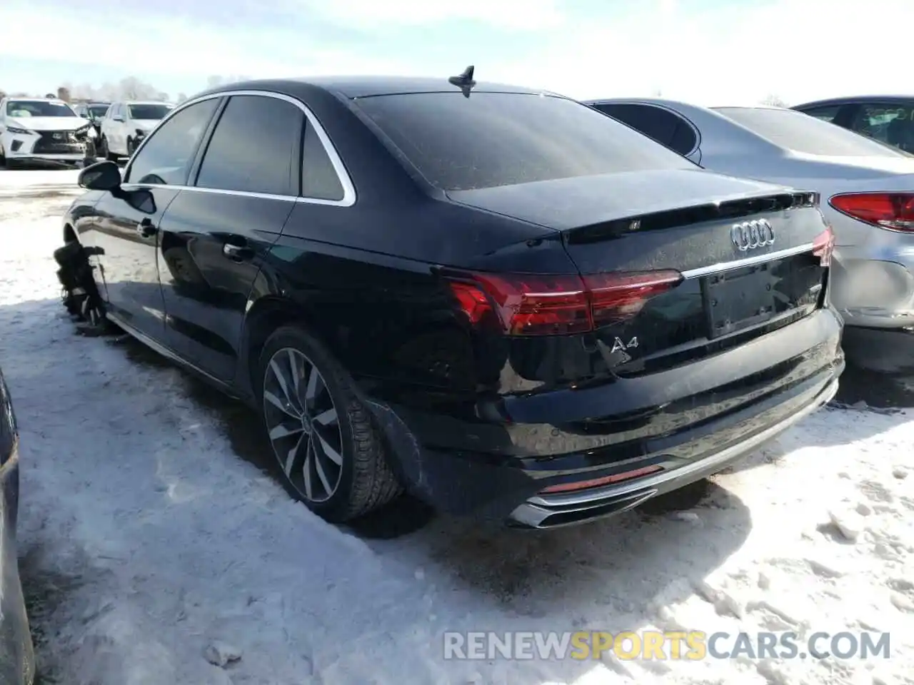 3 Фотография поврежденного автомобиля WAUANAF4XLN012666 AUDI A4 2020