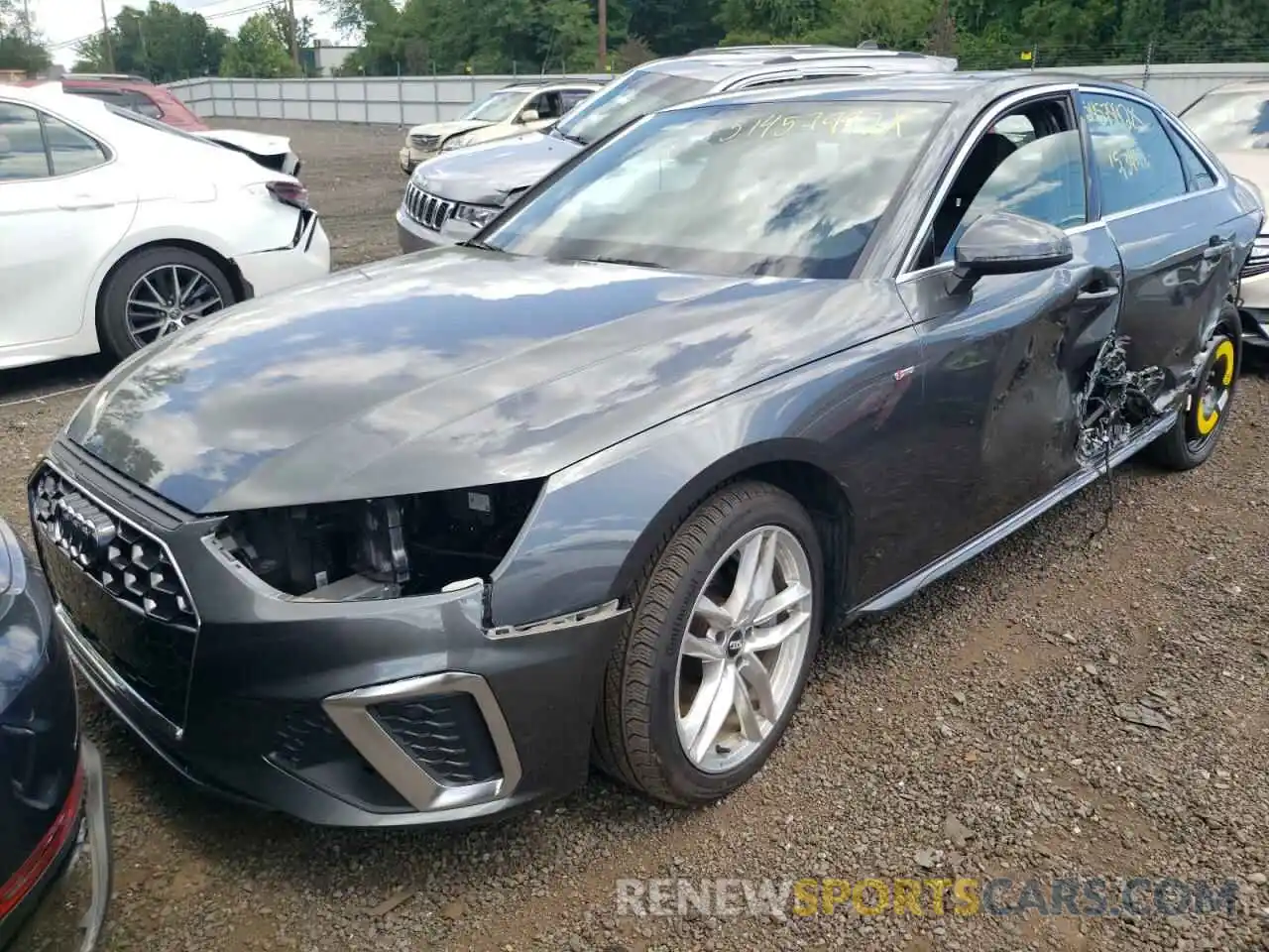 2 Photograph of a damaged car WAUDNAF40LA073528 AUDI A4 2020